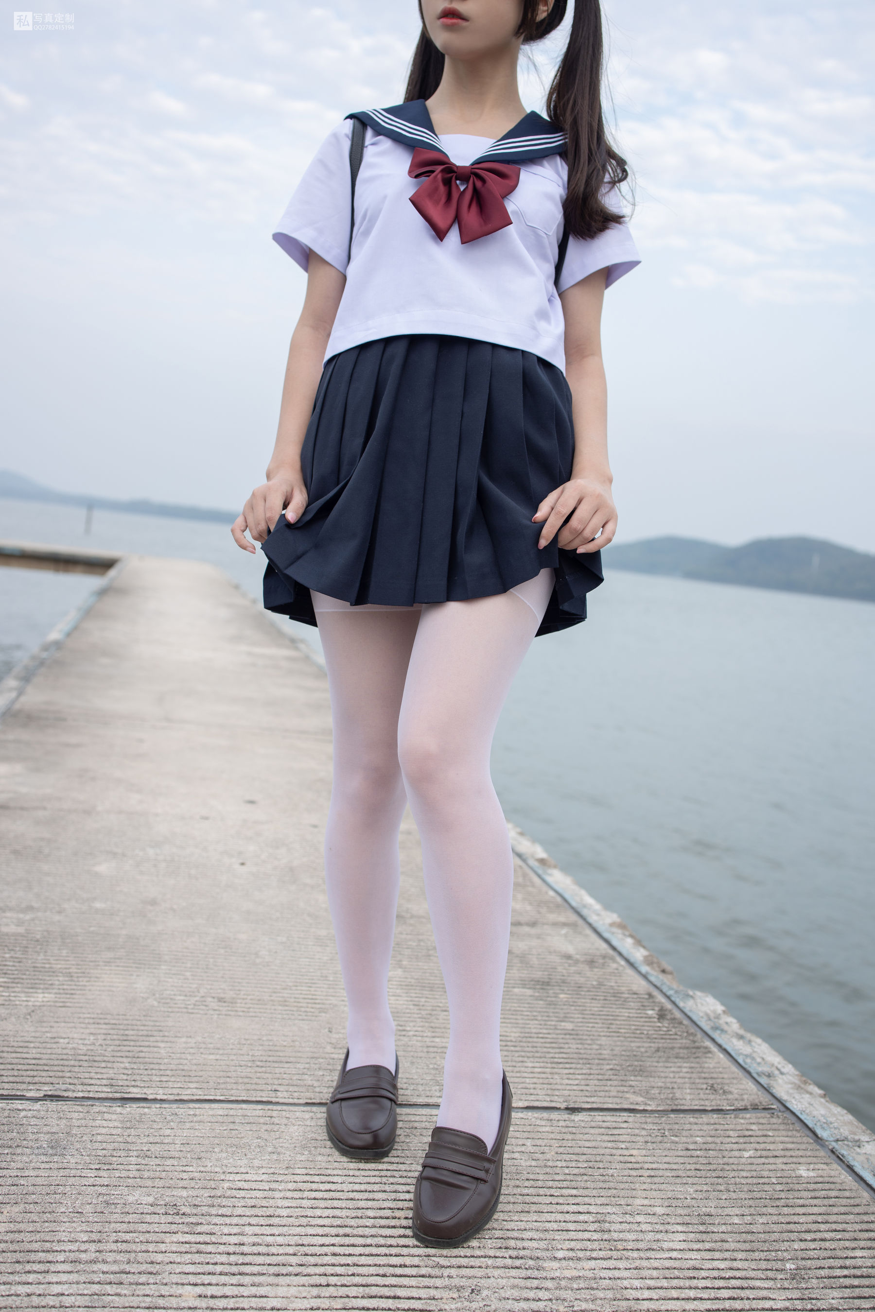 [森萝财团] JKFUN-028 默陌 15D白丝 抑郁湖边与绝望天台 第10张图
