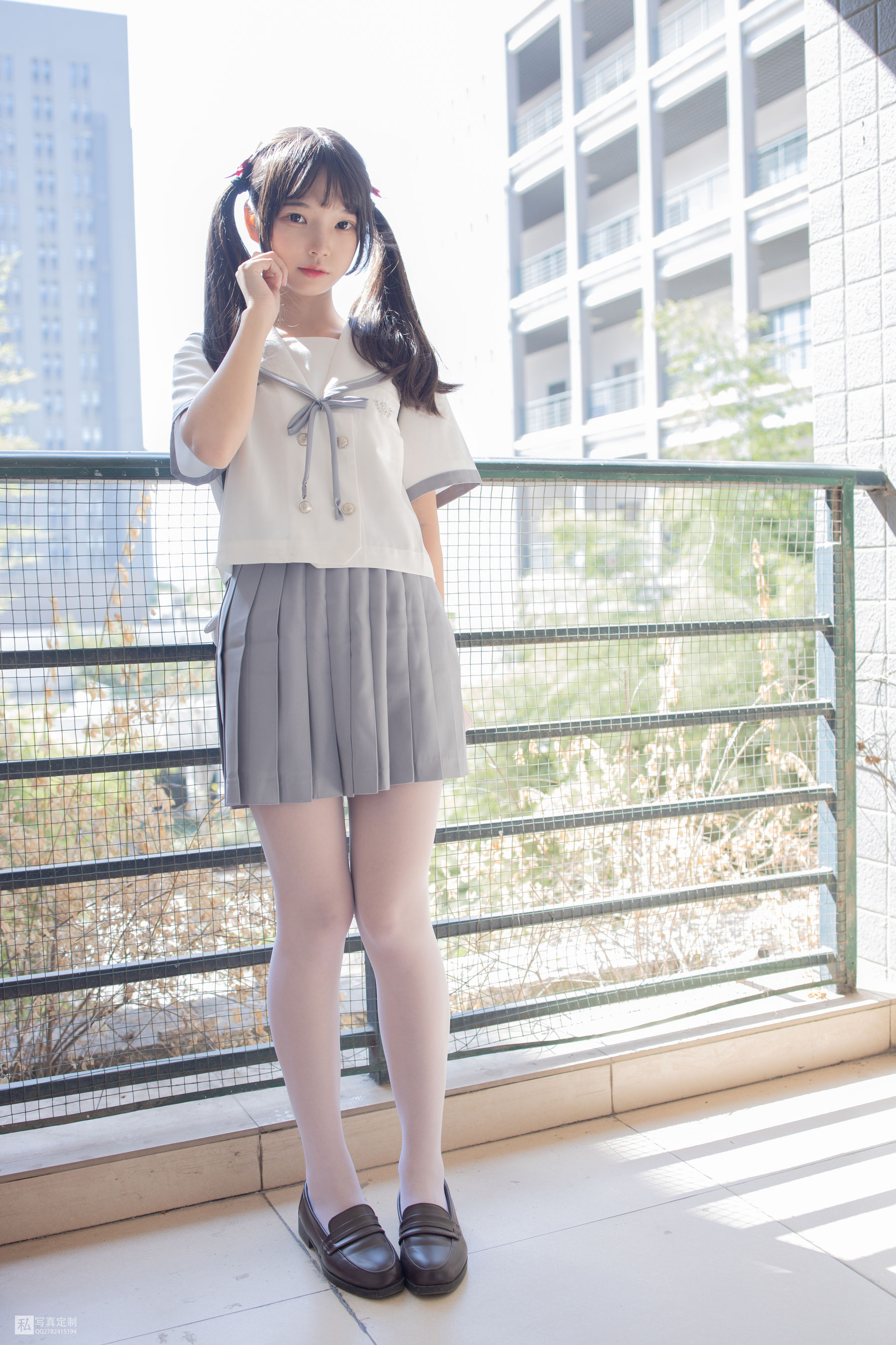 [森萝财团] JKFUN-028 默陌 15D白丝 抑郁湖边与绝望天台 第27张图