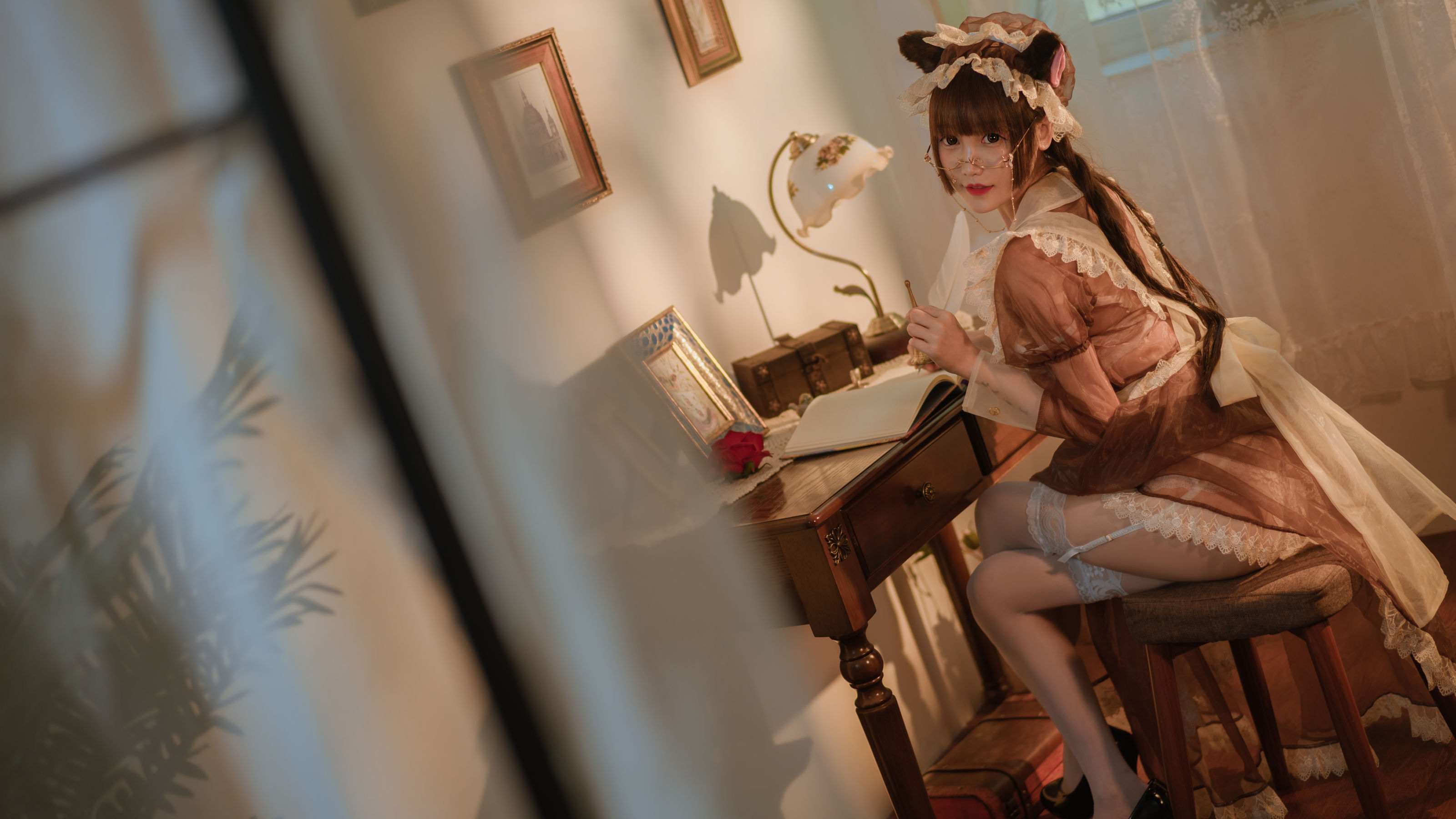 COS少女星野咪兔 透明女仆 第38张图