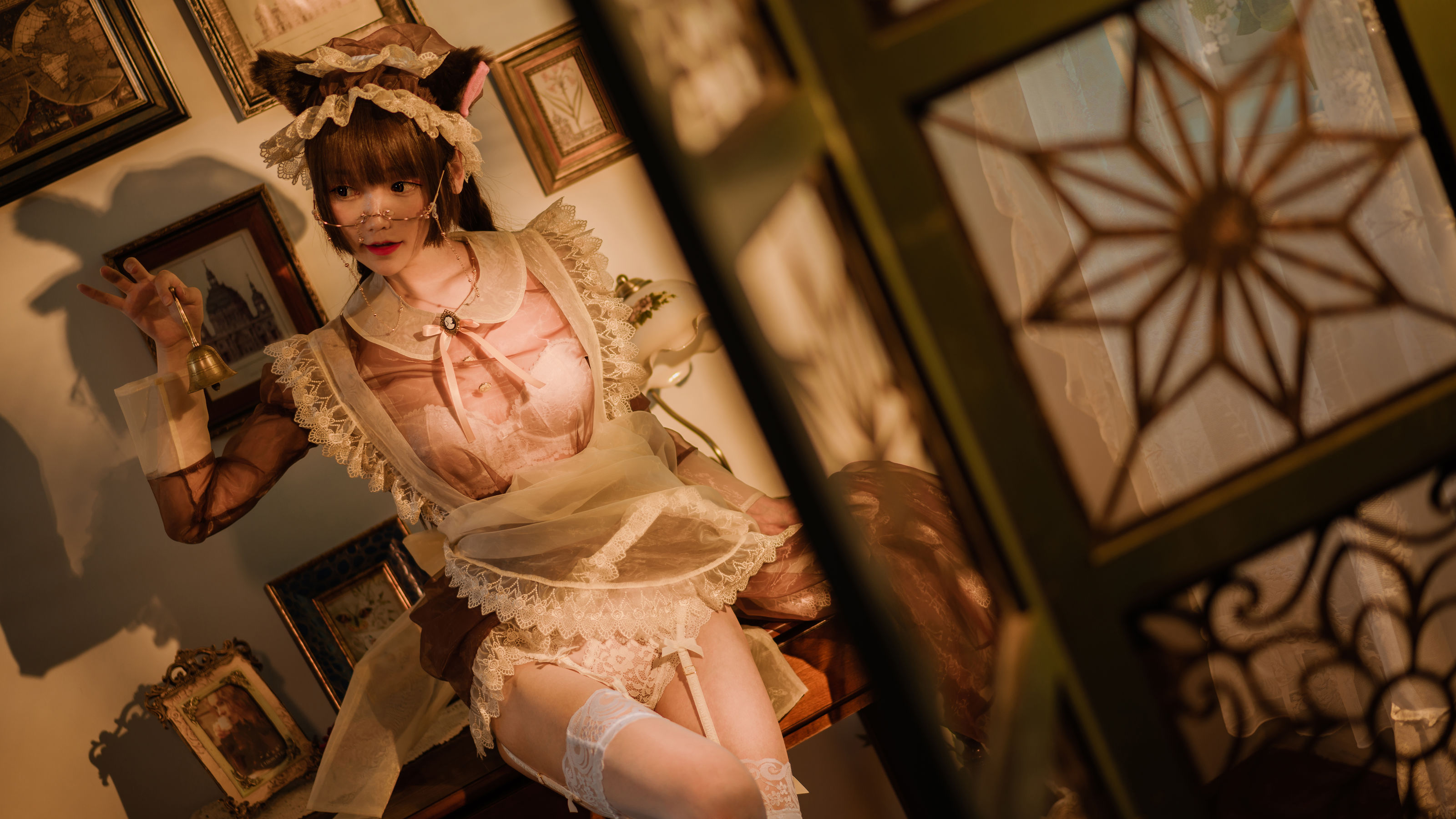 COS少女星野咪兔 透明女仆 第42张图