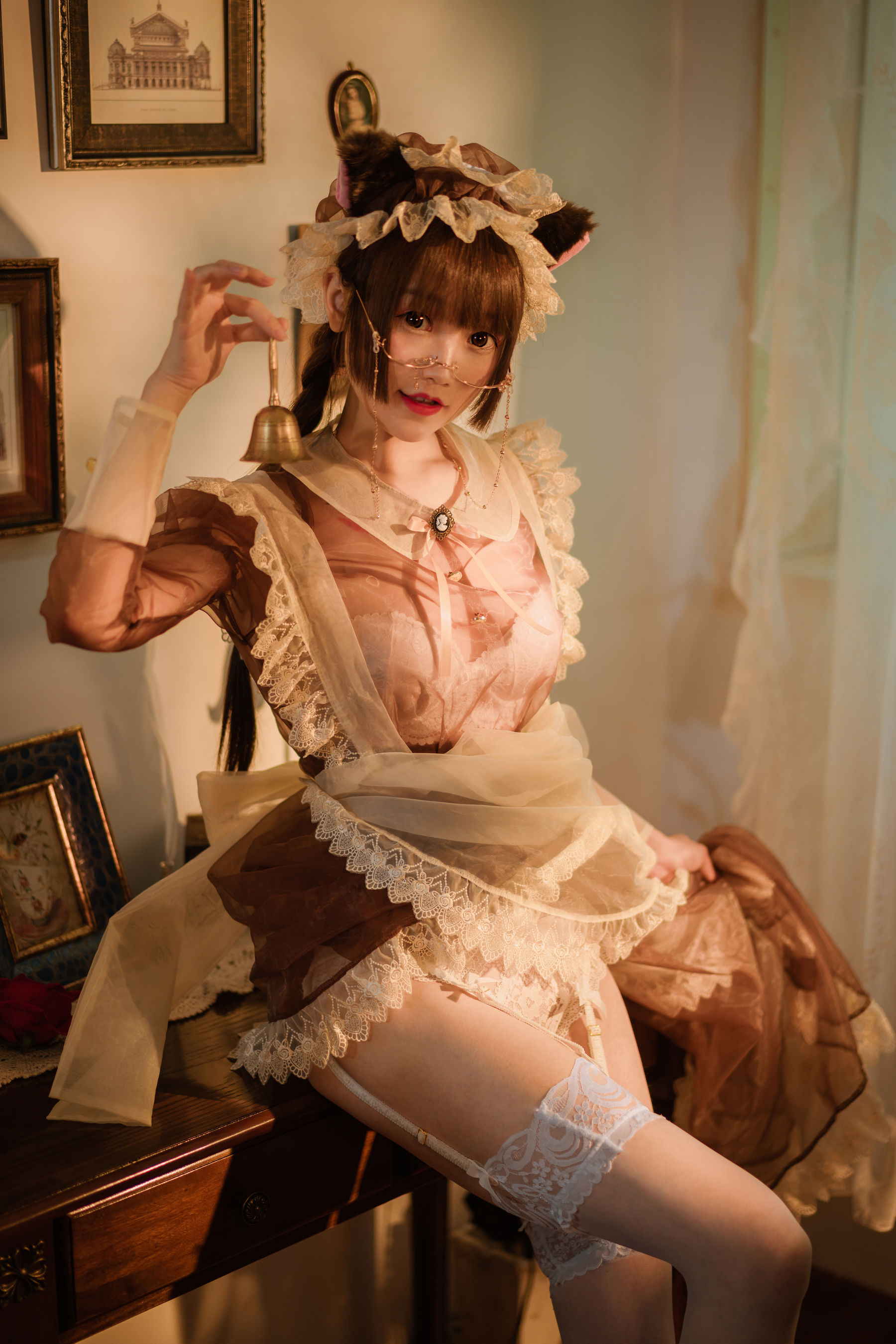 COS少女星野咪兔 透明女仆 第43张图