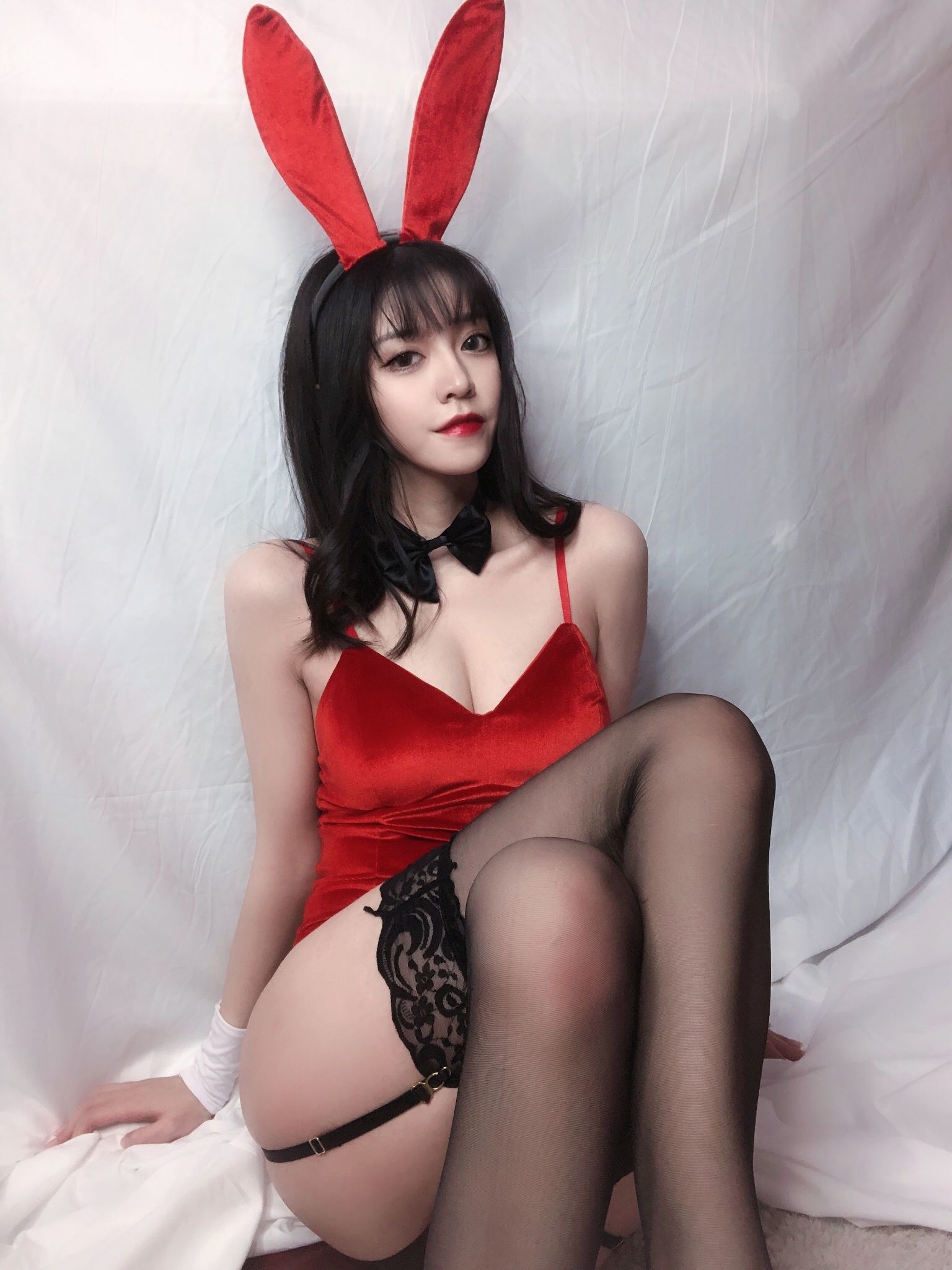 銘銘Kizami 红丝绒兔女郎 第18张图