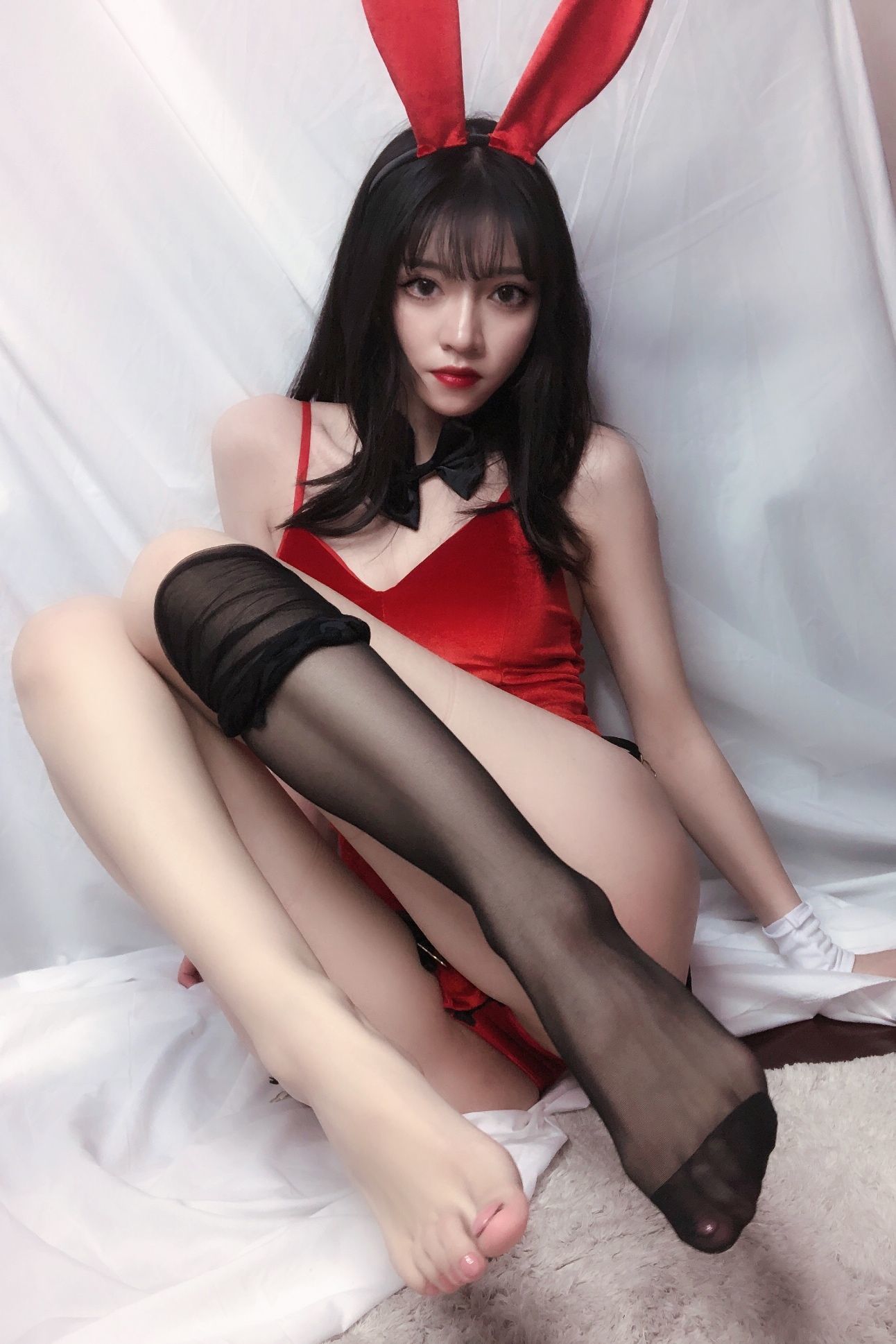 銘銘Kizami 红丝绒兔女郎 第53张图