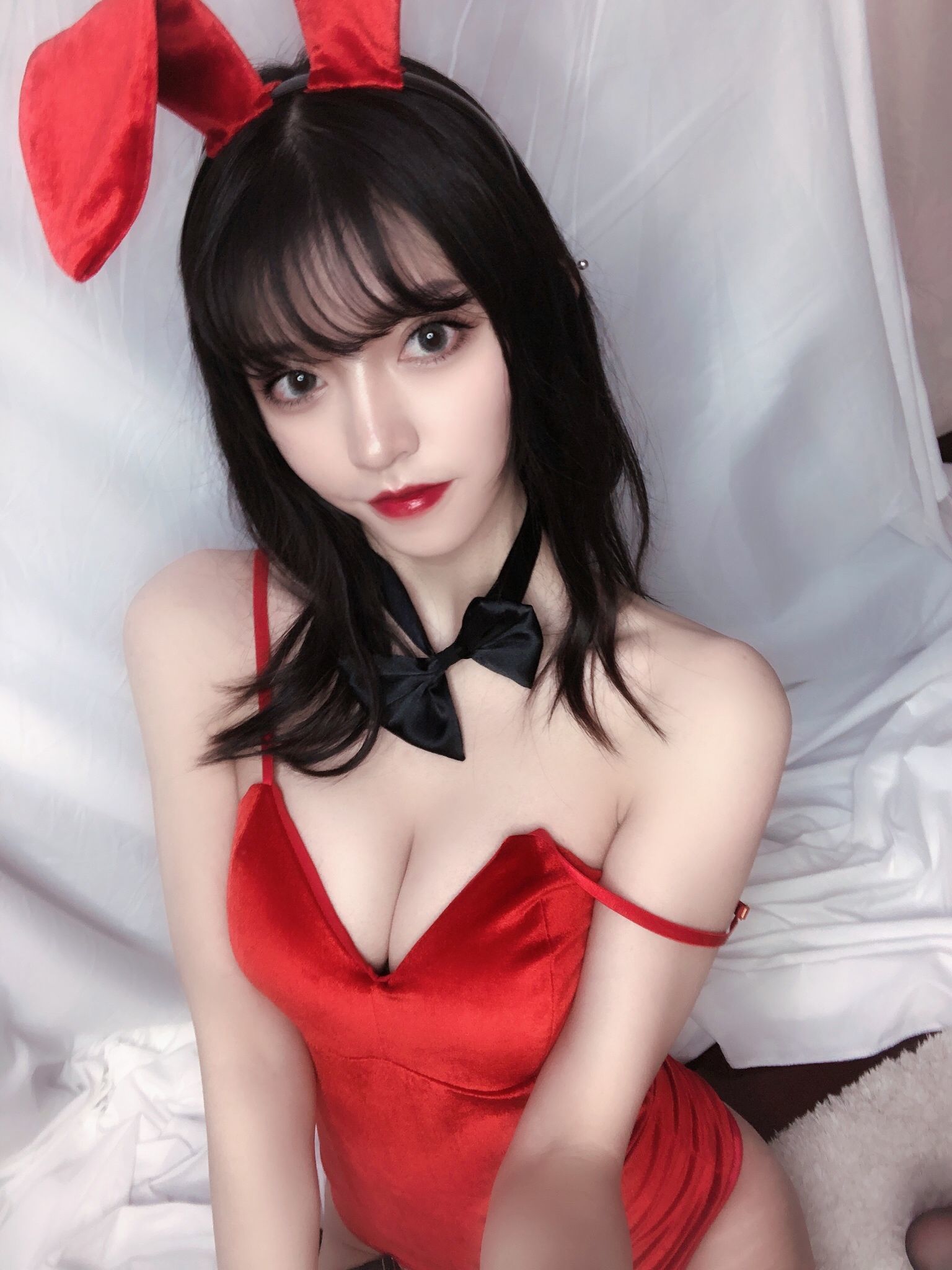 銘銘Kizami 红丝绒兔女郎 第59张图