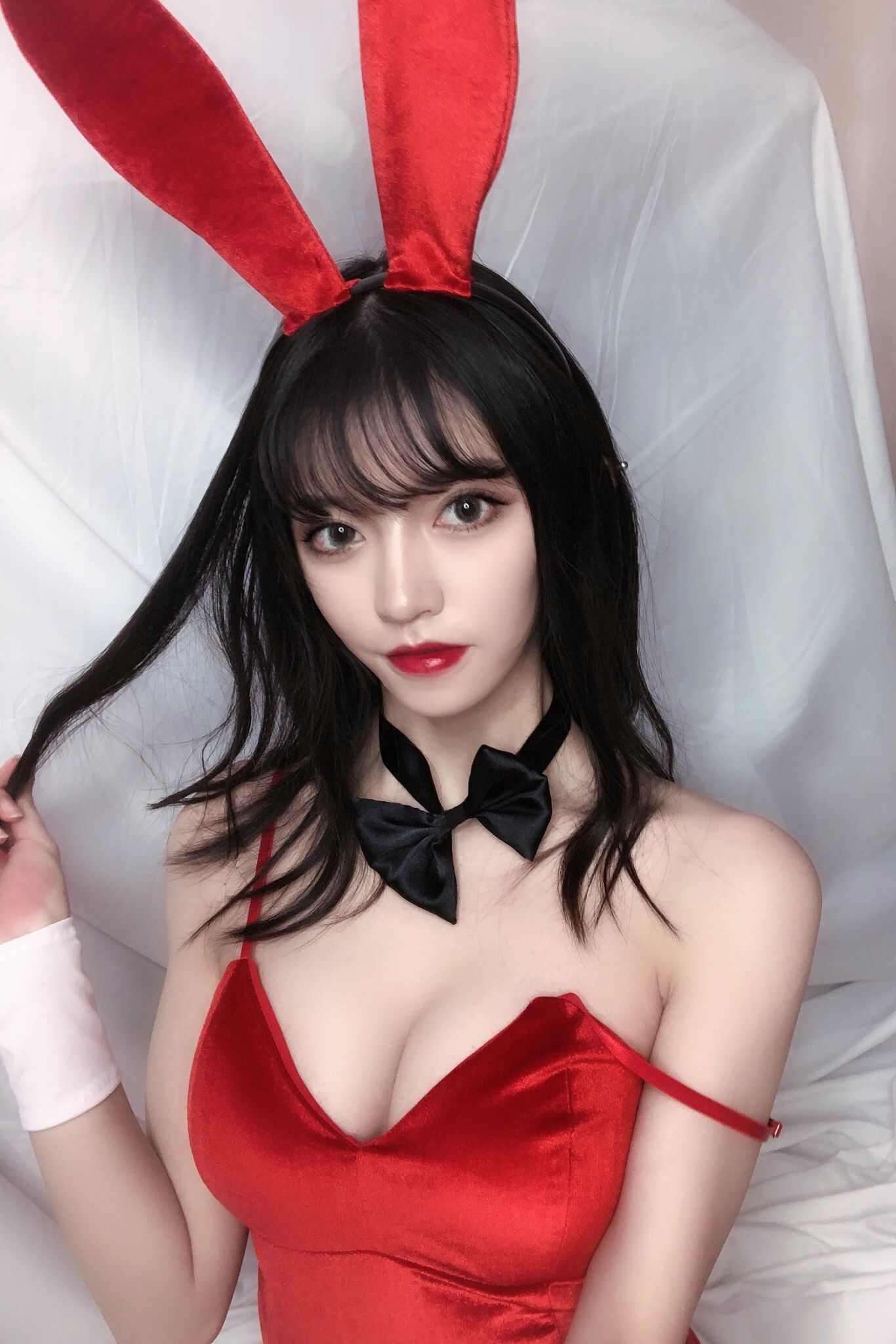 銘銘Kizami 红丝绒兔女郎 第60张图