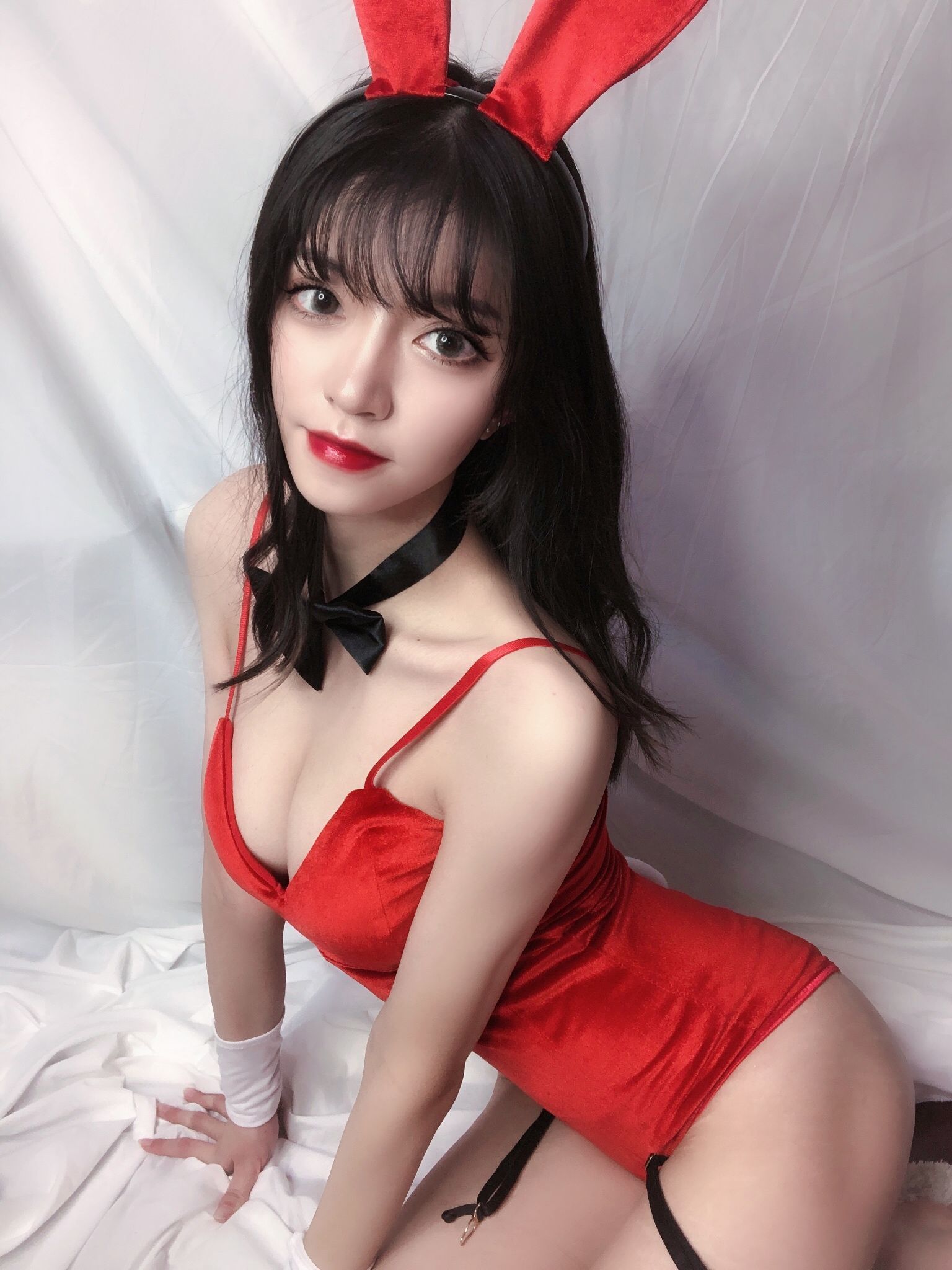 銘銘Kizami 红丝绒兔女郎 第63张图