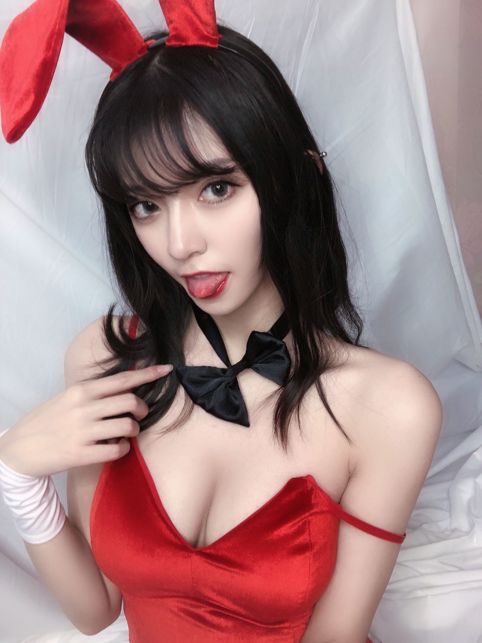銘銘Kizami 红丝绒兔女郎 第64张图