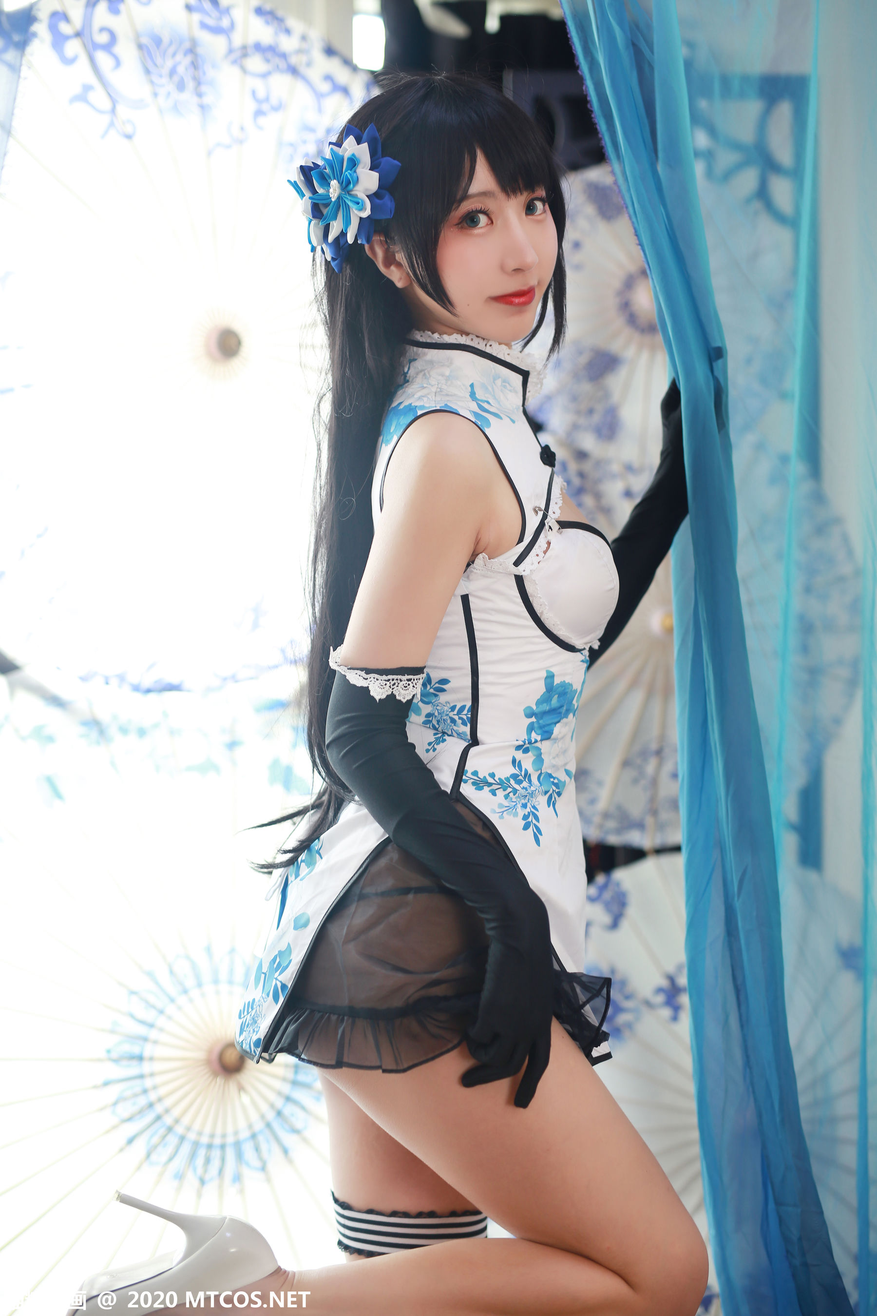[喵糖映画] HML.014 黑川 瓶儿旗袍 第30张图