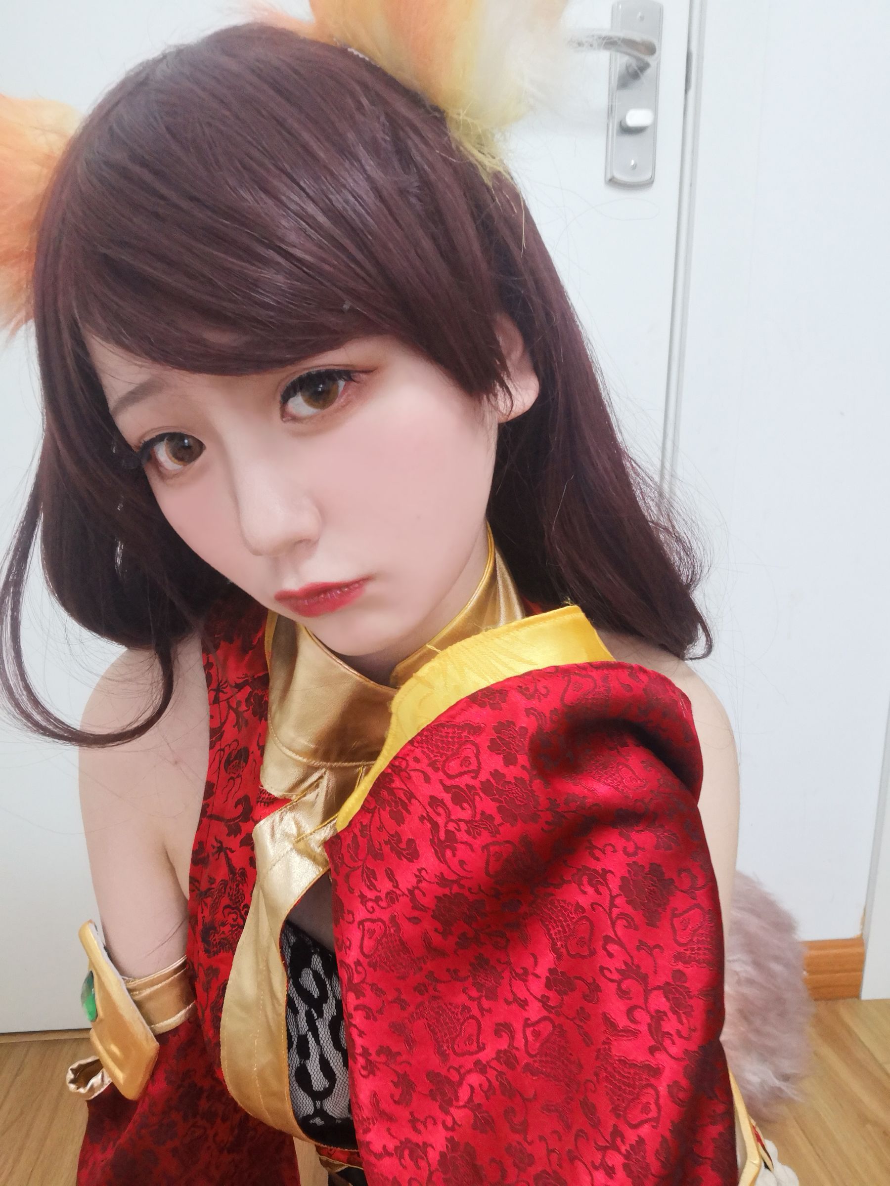 [Cosplay写真] 动漫博主弦音sic - 王者荣耀 妲己 试妆 第1张图