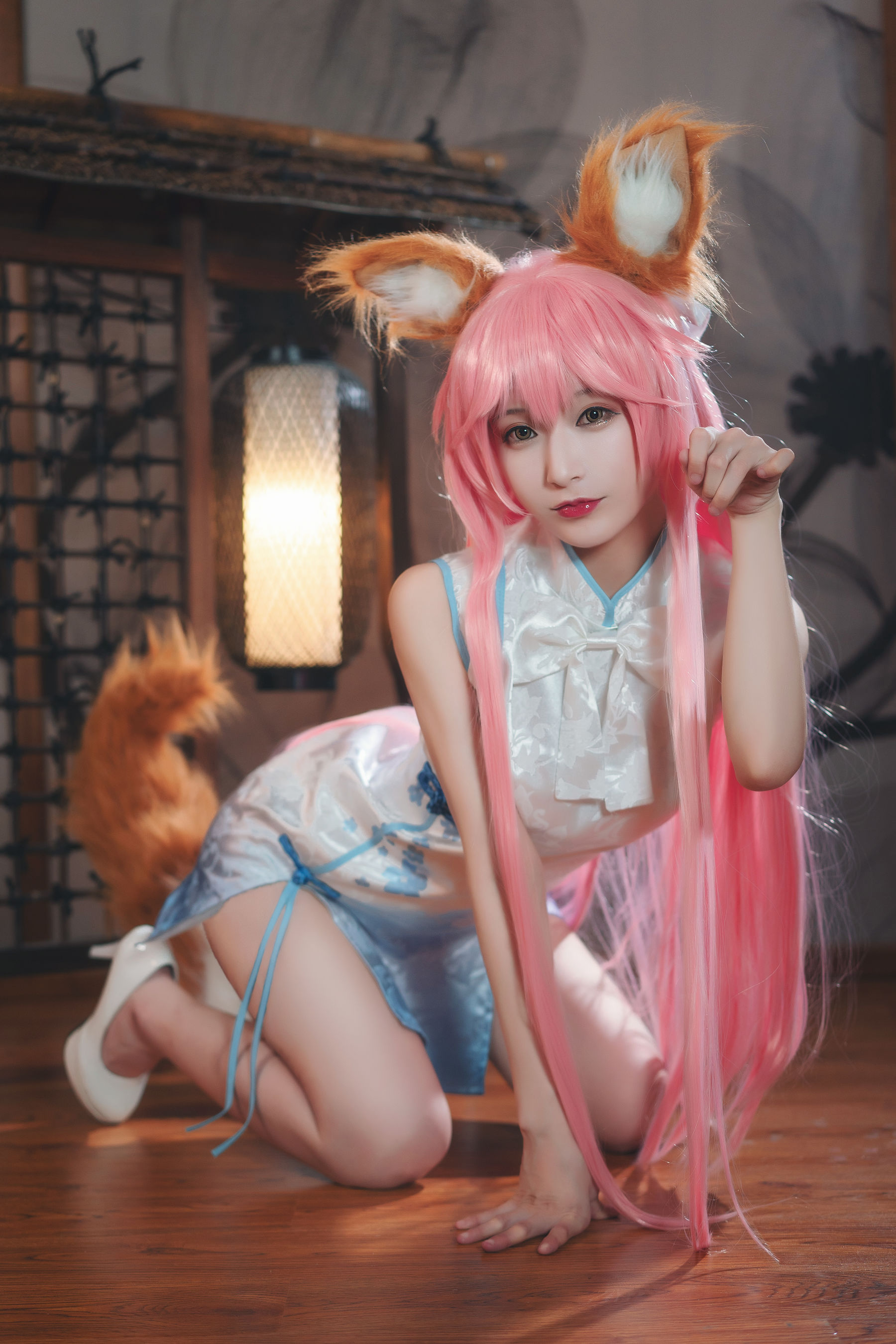 [Cosplay写真] 动漫博主w百合欧皇子w - 小玉 旗袍 第1张图