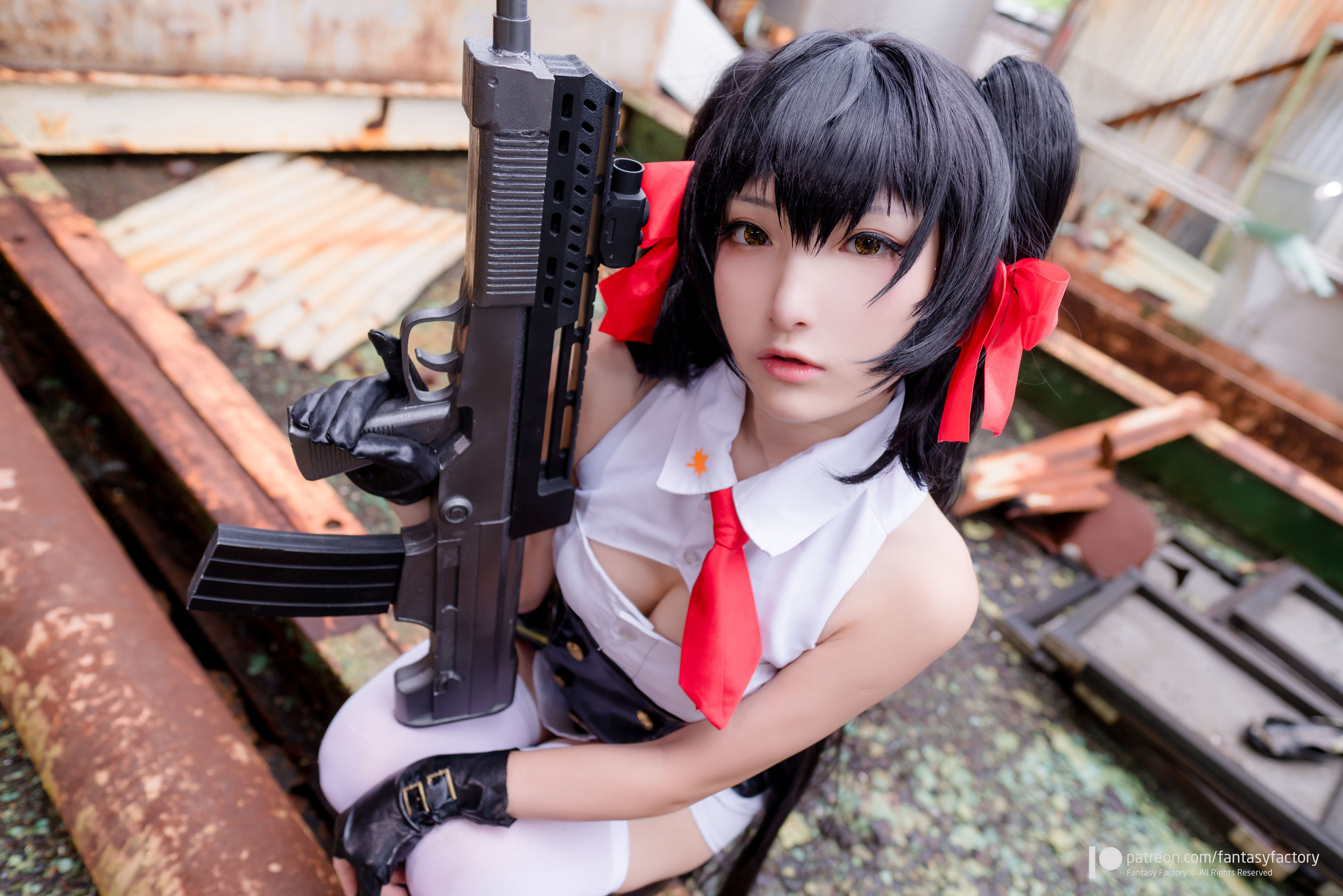 [Cosplay写真] 小丁 《Fantasy Factory》 - 2019.08 水底 黑丝 邻家少女 第39张图