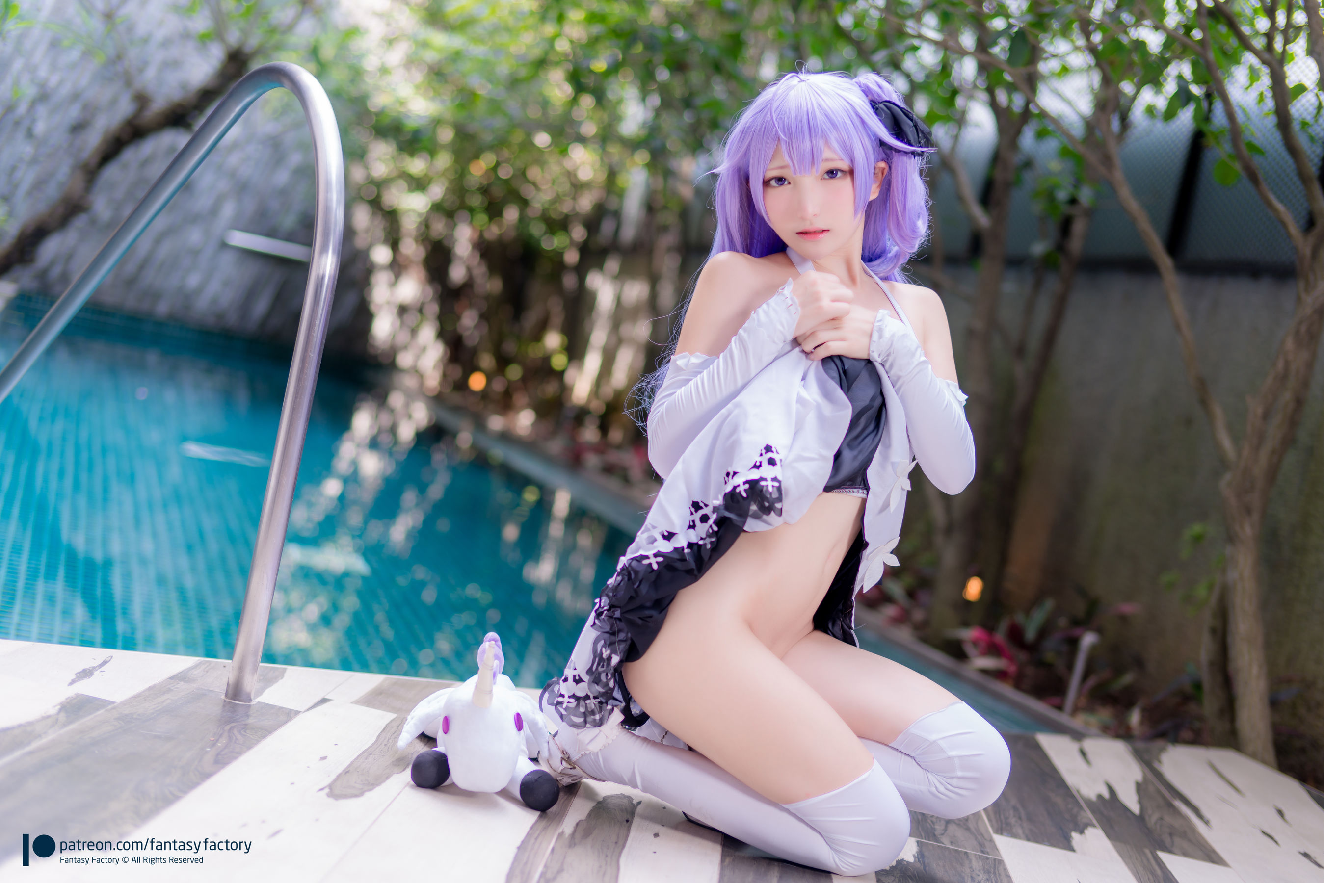 [Cosplay写真] 小丁 《Fantasy Factory》 - 2019.08 水底 黑丝 邻家少女 第79张图