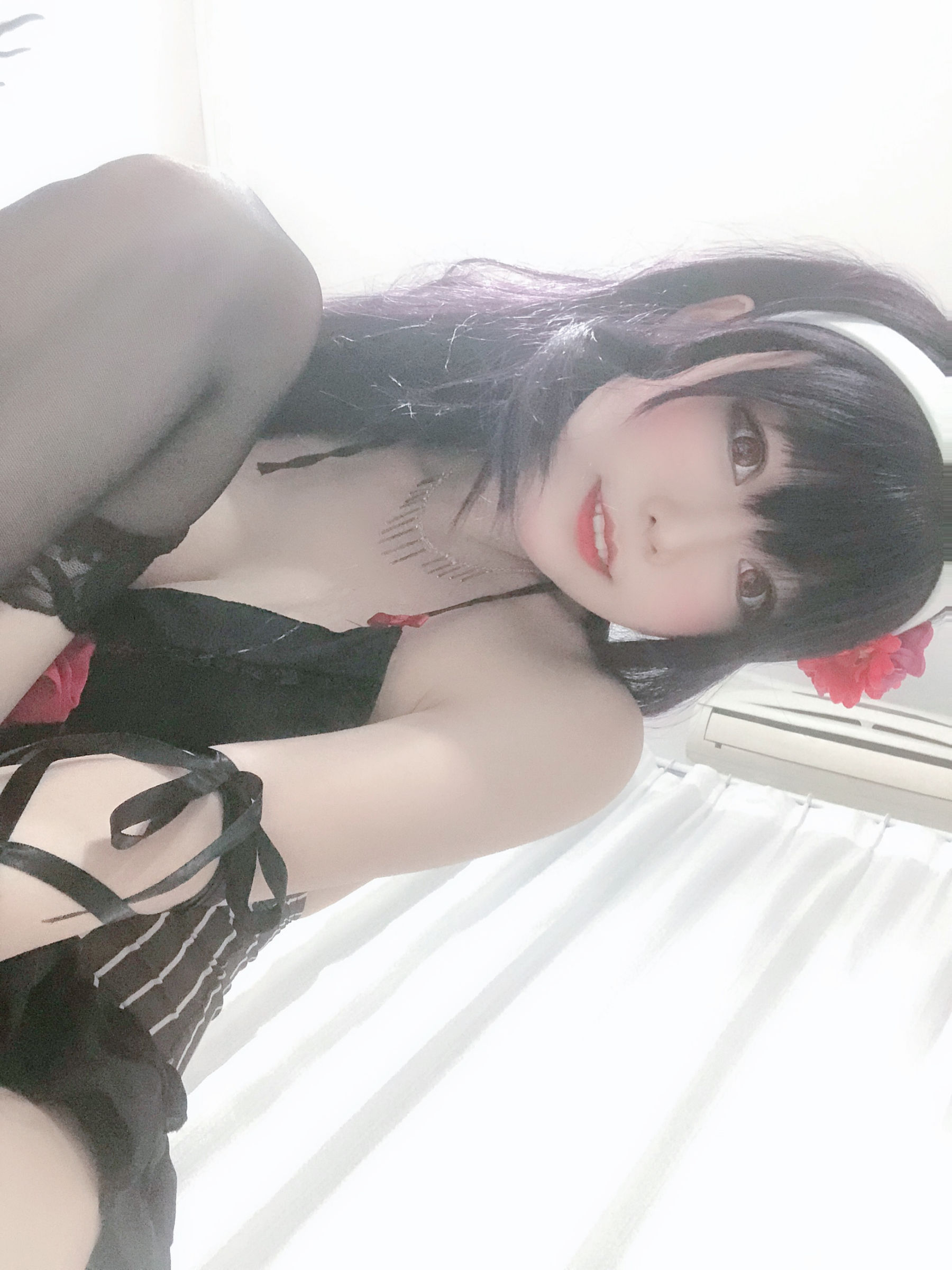 [Cosplay写真] 香草喵露露 - 诗羽学姐睡衣 第14张图