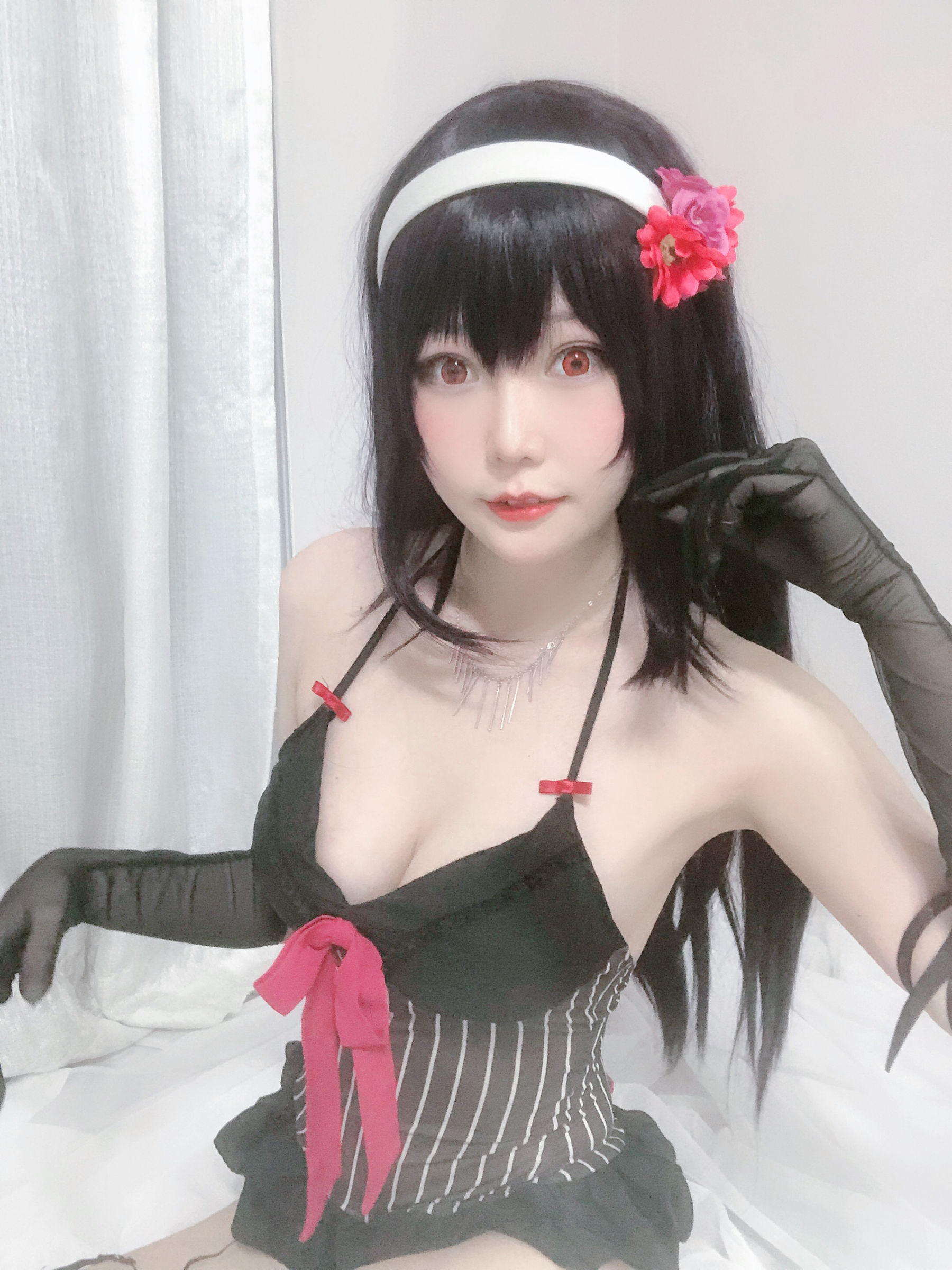 [Cosplay写真] 香草喵露露 - 诗羽学姐睡衣 第25张图