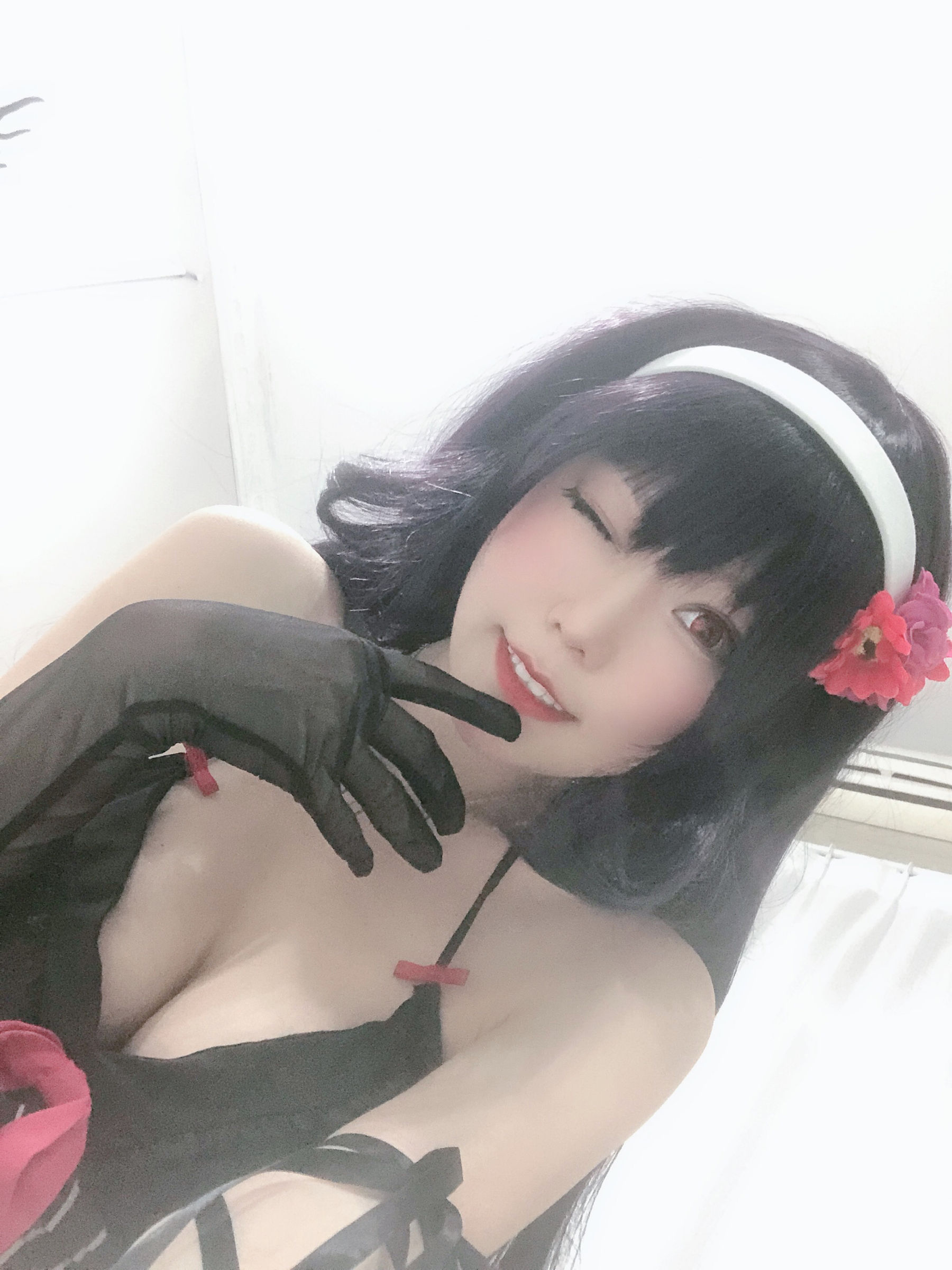 [Cosplay写真] 香草喵露露 - 诗羽学姐睡衣 第37张图