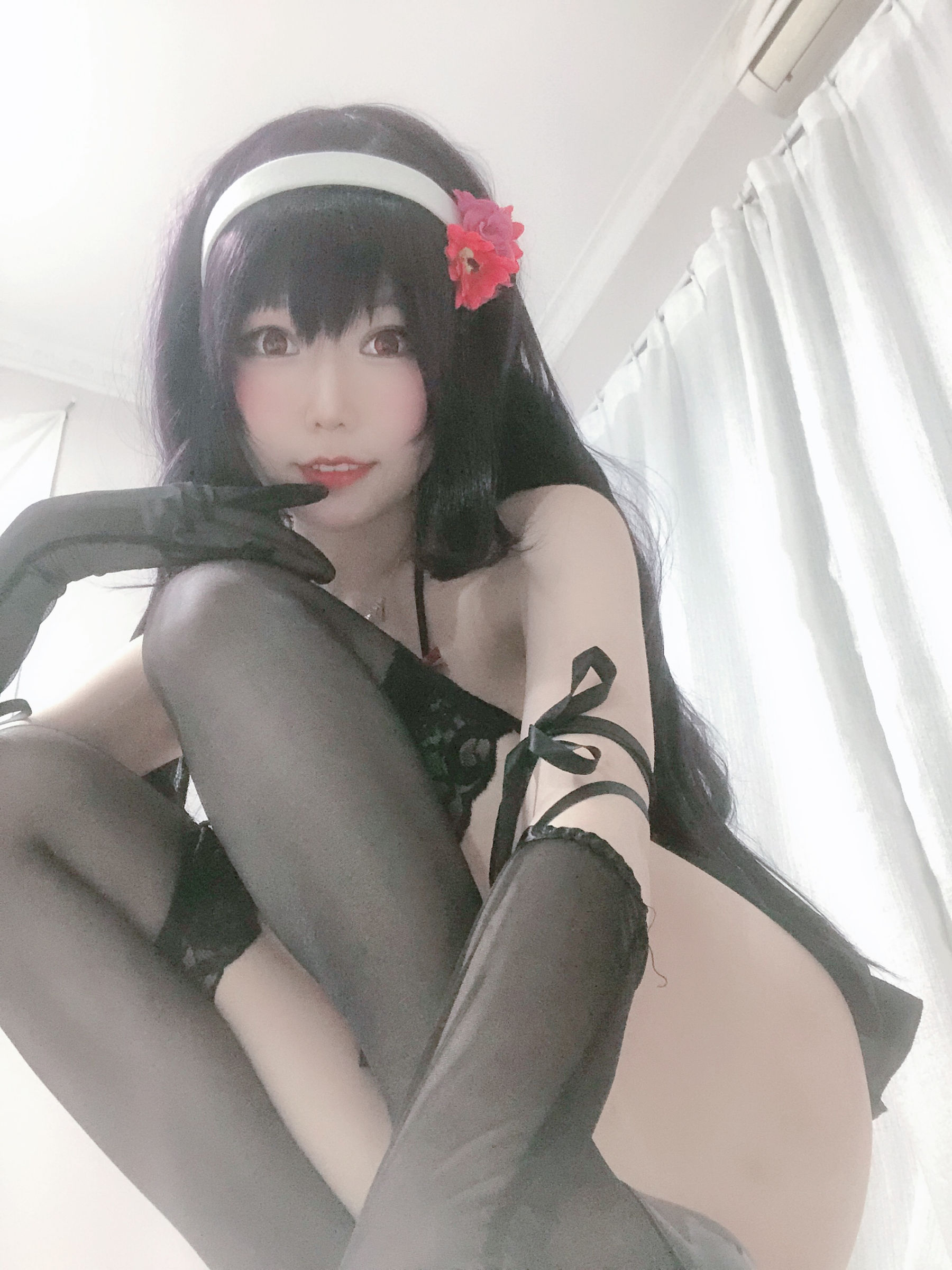 [Cosplay写真] 香草喵露露 - 诗羽学姐睡衣 第44张图