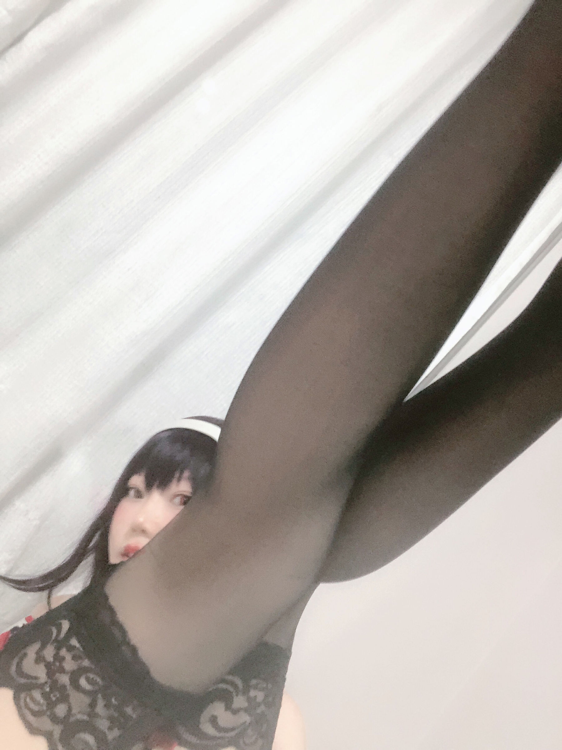 [Cosplay写真] 香草喵露露 - 诗羽学姐睡衣 第5张图