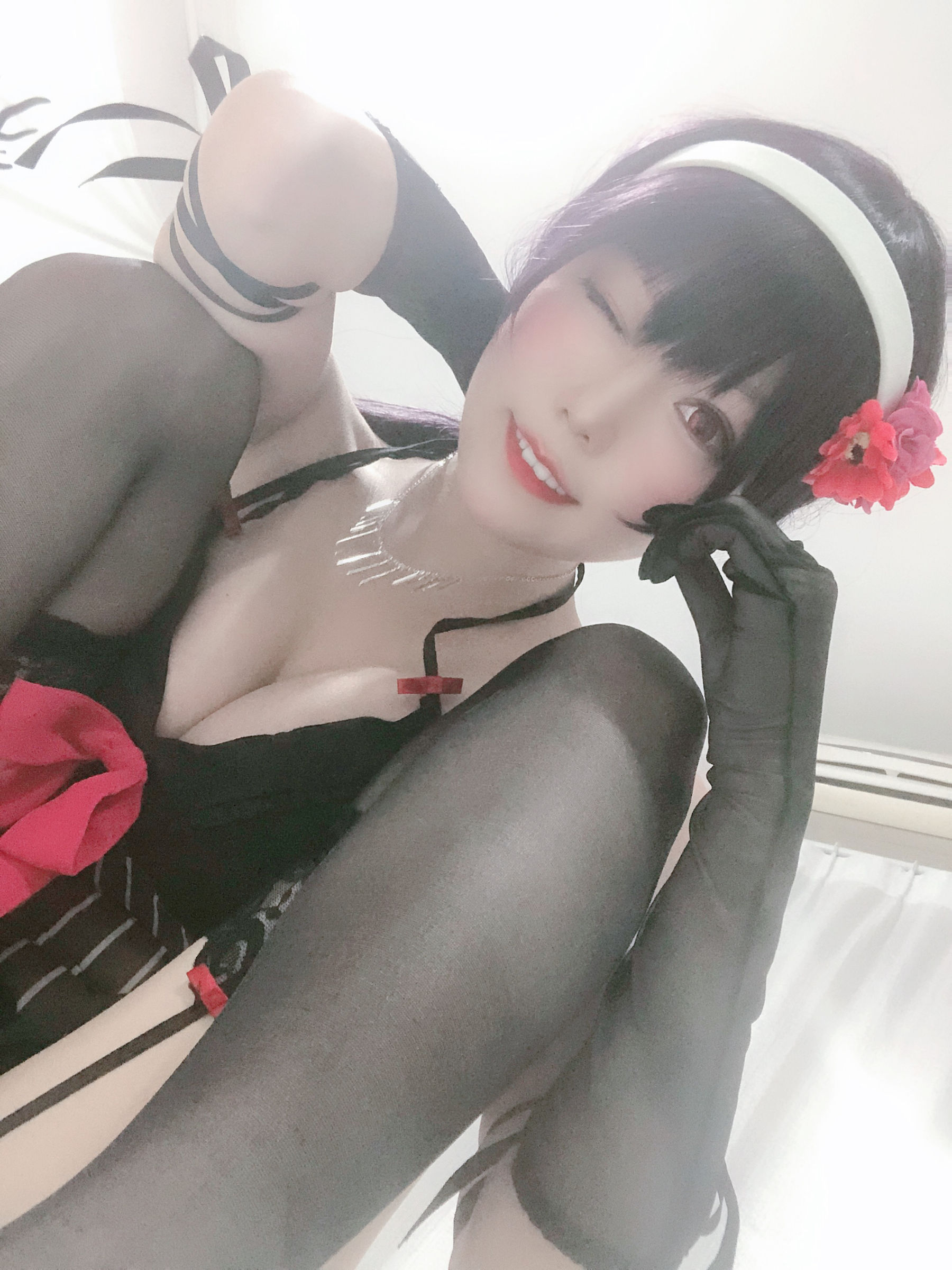 [Cosplay写真] 香草喵露露 - 诗羽学姐睡衣 第8张图