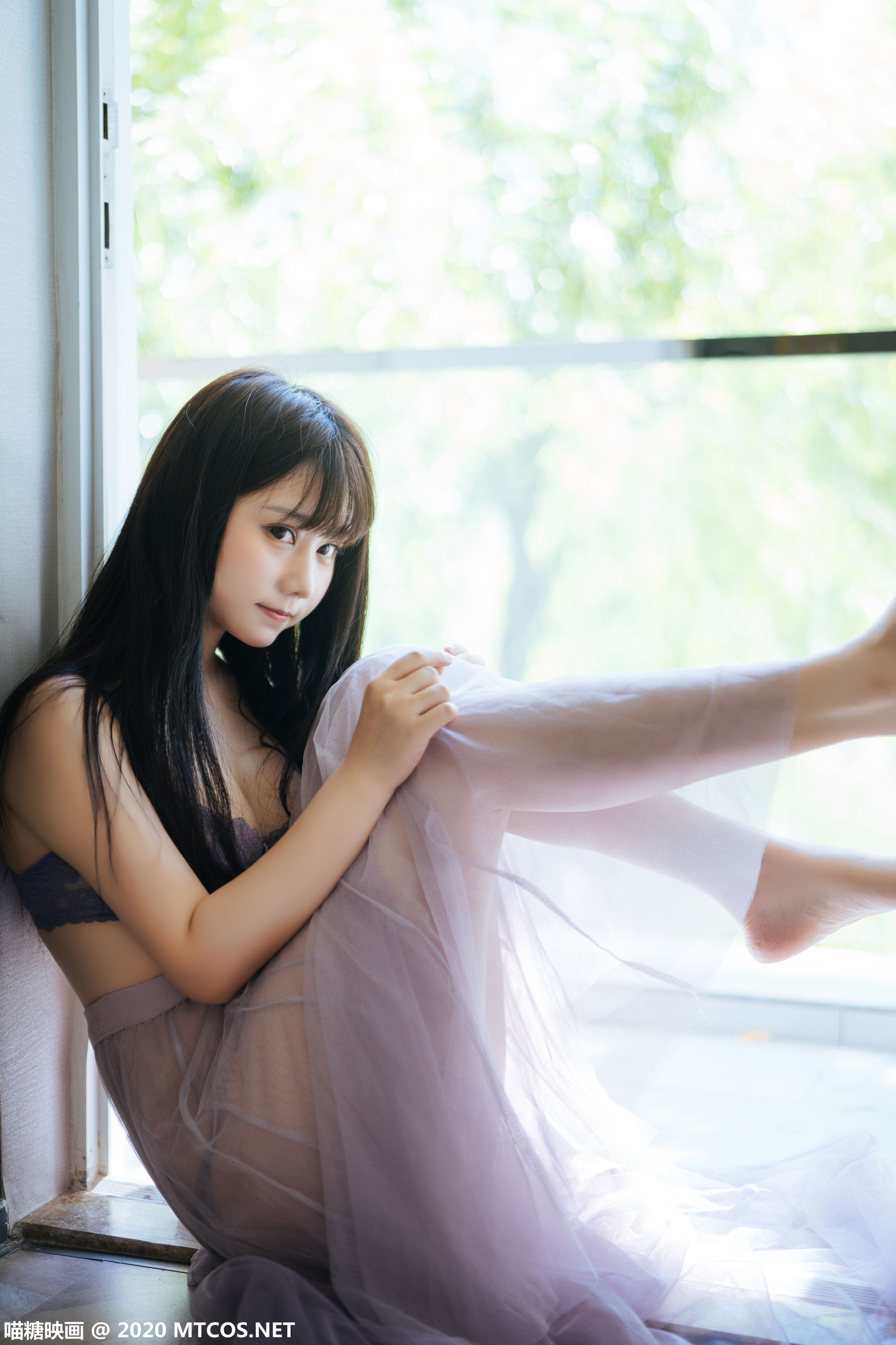 [喵糖映画] VOL.309 镜酱 蓝蝶静夏 第18张图
