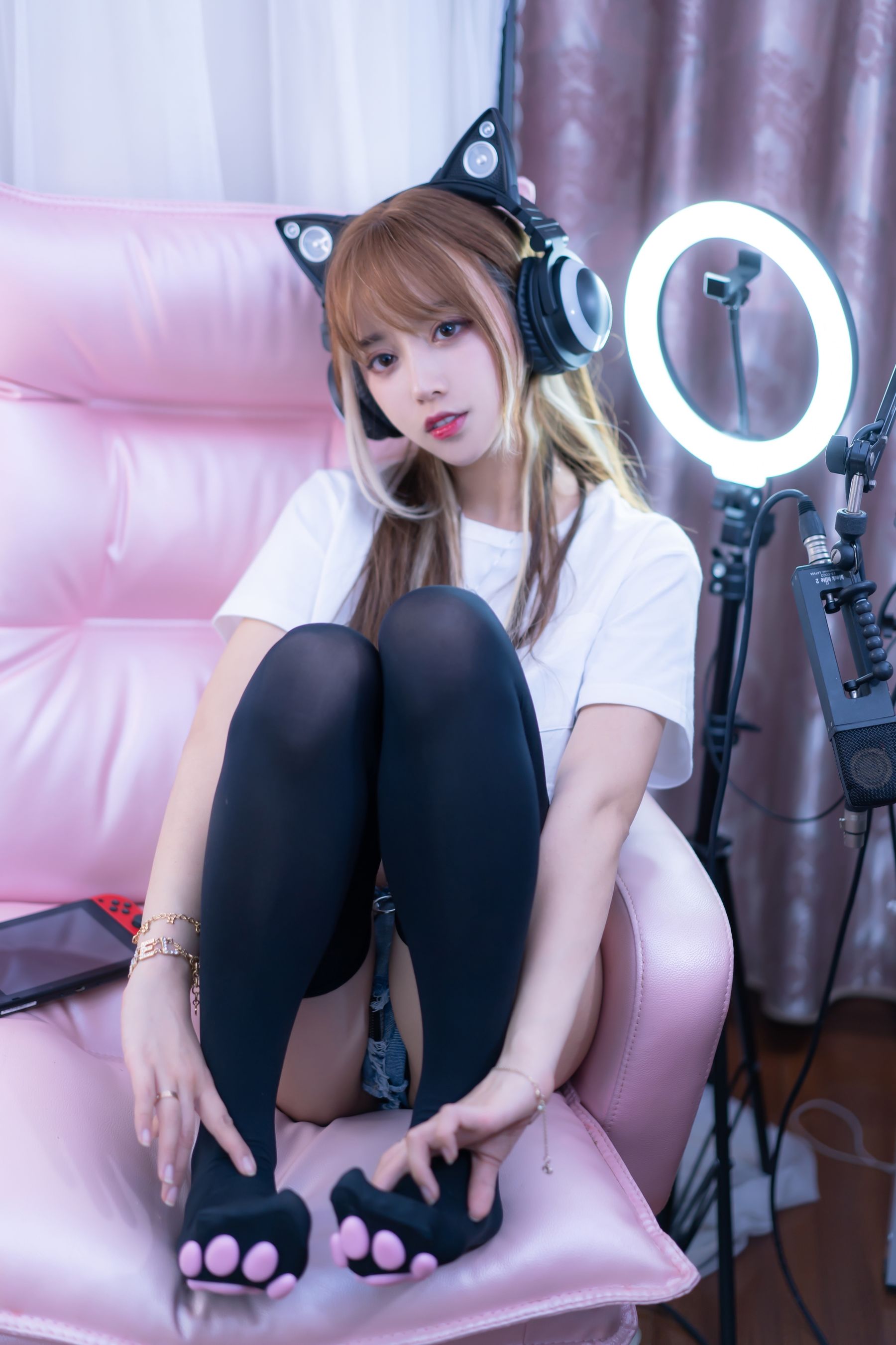 [Cosplay] 斗鱼米线线sama - 电竞猫咪 第17张图