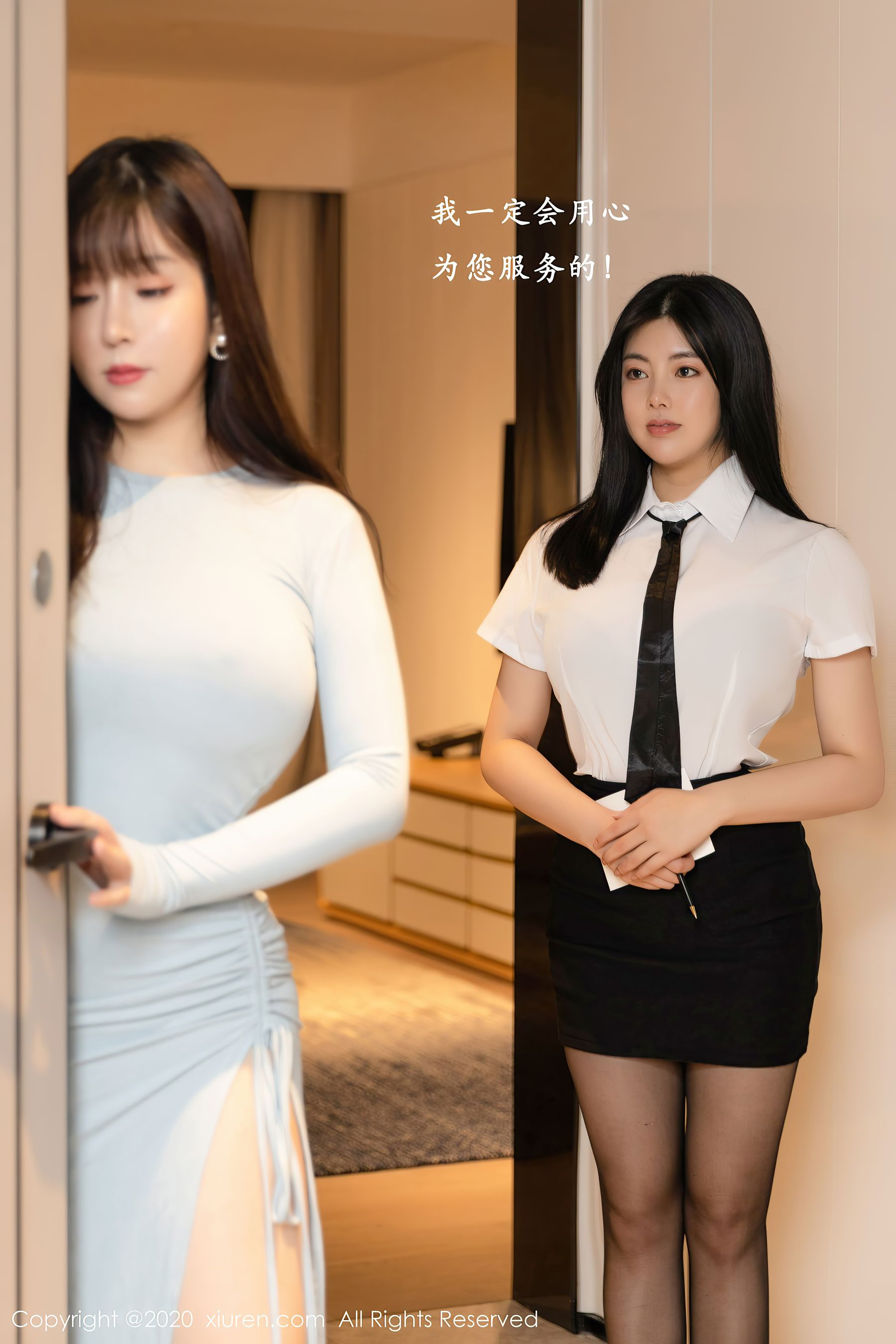 [秀人XIUREN] No.2809 @娜露Selena 与&@王雨纯 第8张图