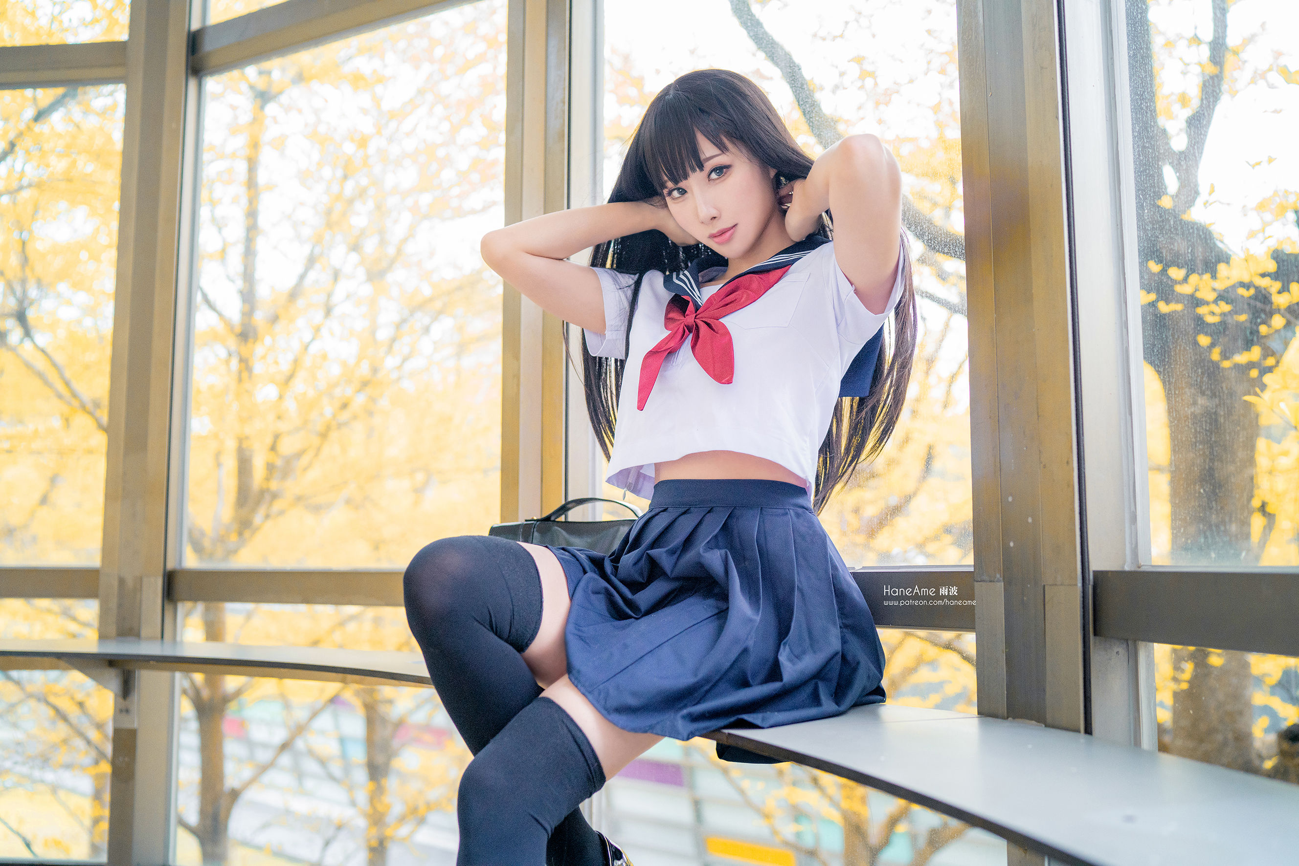 [COS福利] Hane Ame 雨波写真 - JK 第15张图