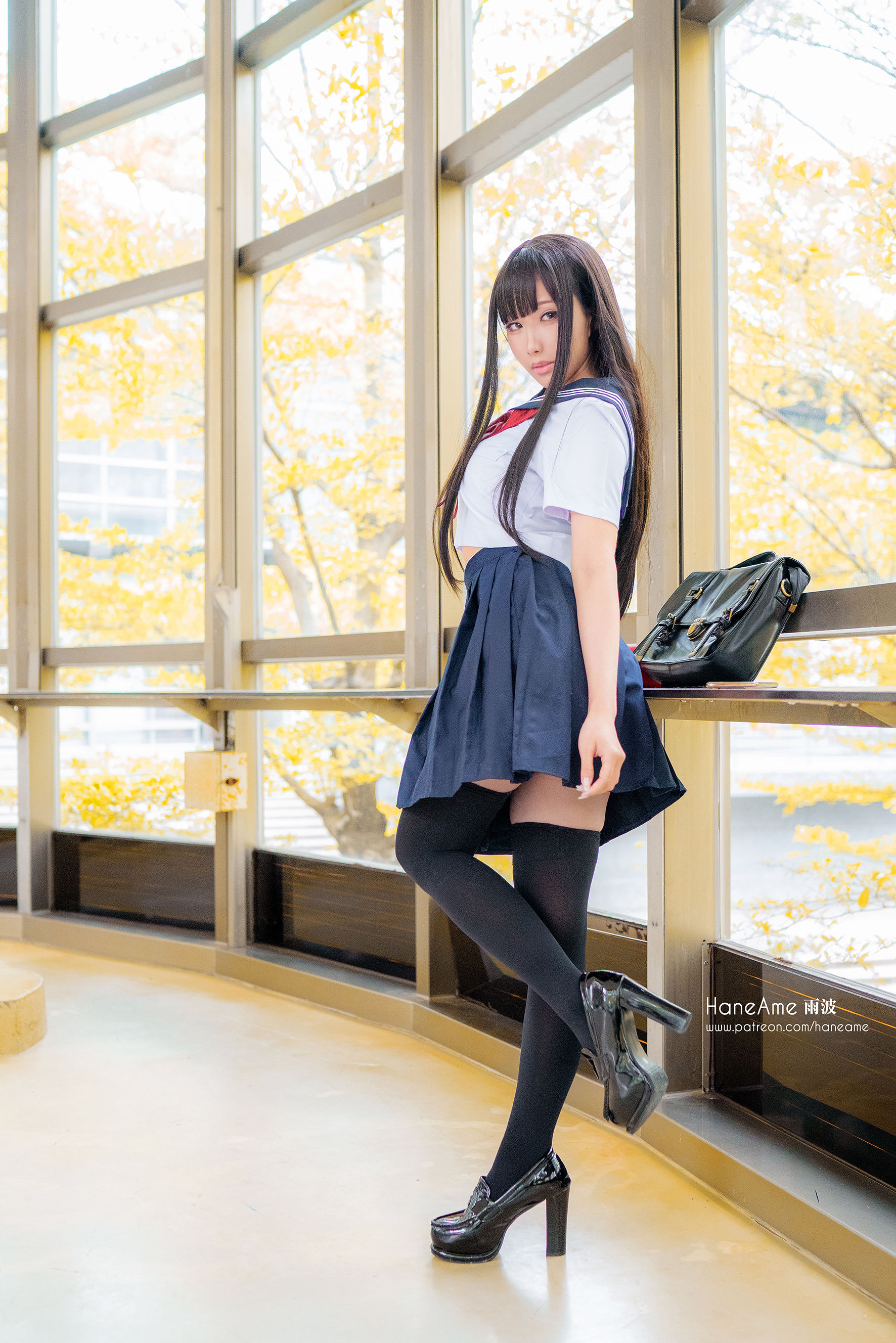 [COS福利] Hane Ame 雨波写真 - JK 第4张图