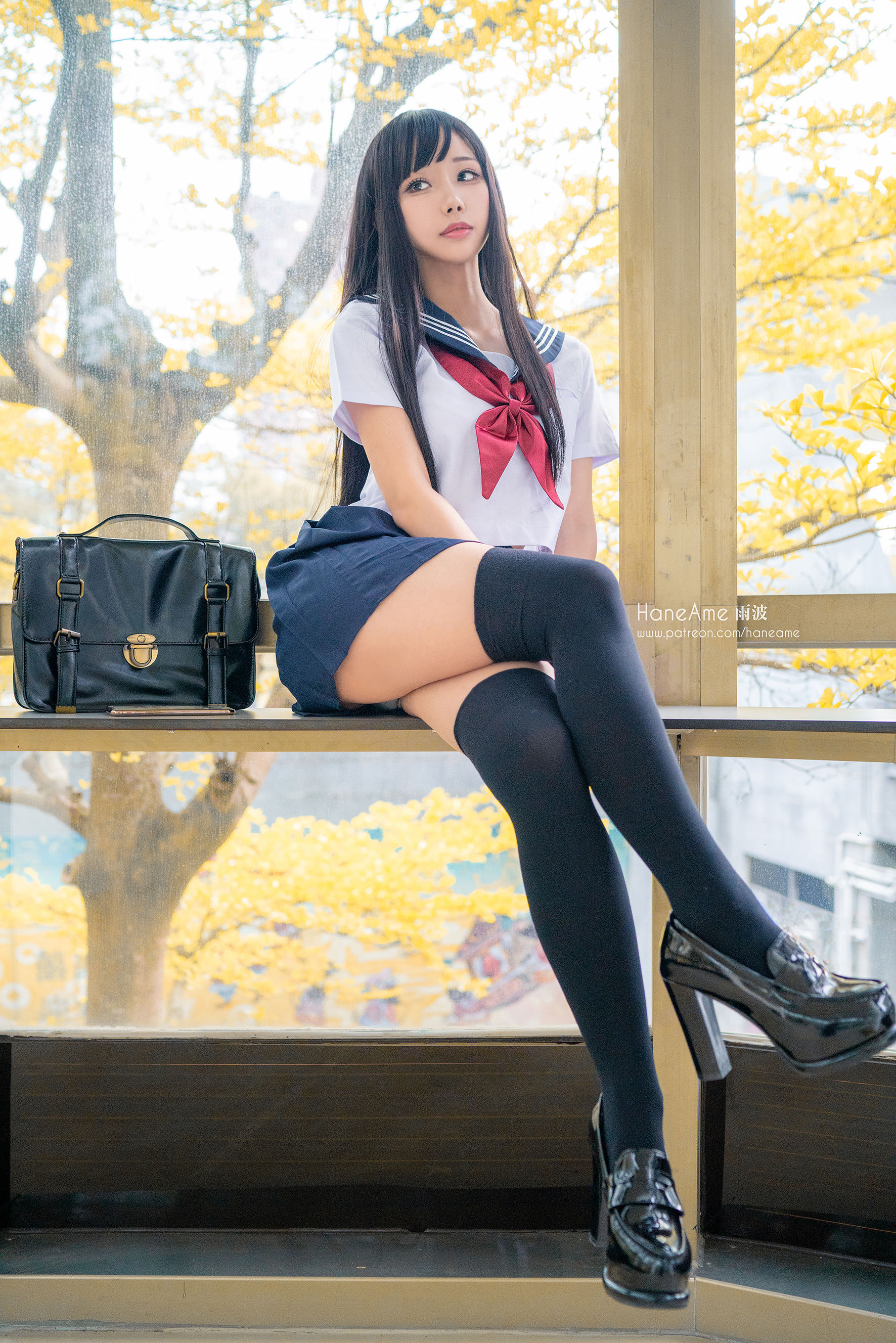 [COS福利] Hane Ame 雨波写真 - JK 第9张图