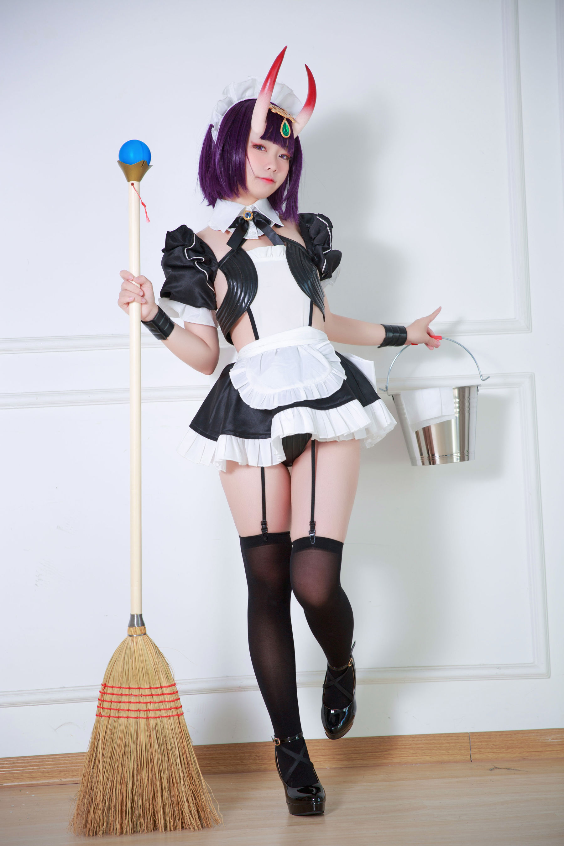 [网红COSER写真] 动漫博主G44不会受伤 - 酒吞女仆 第1张图