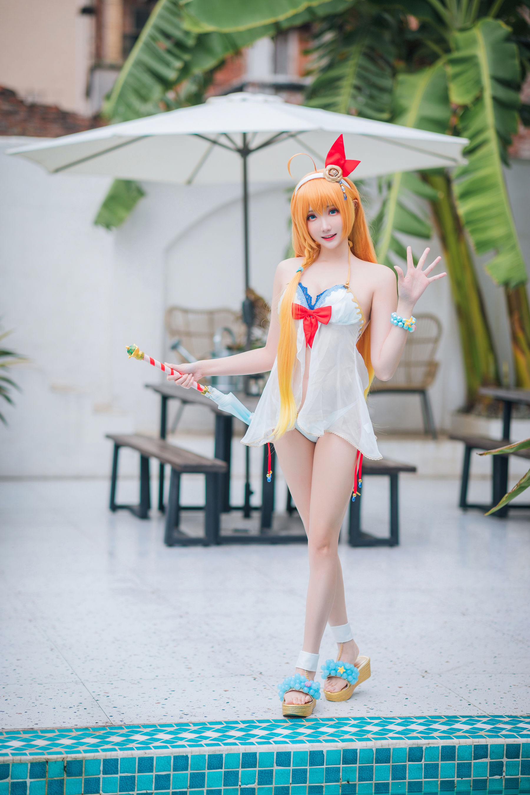 [网红COSER写真] Coser瓜希酱福利 - 公主连结 夏日御三家 第1张图
