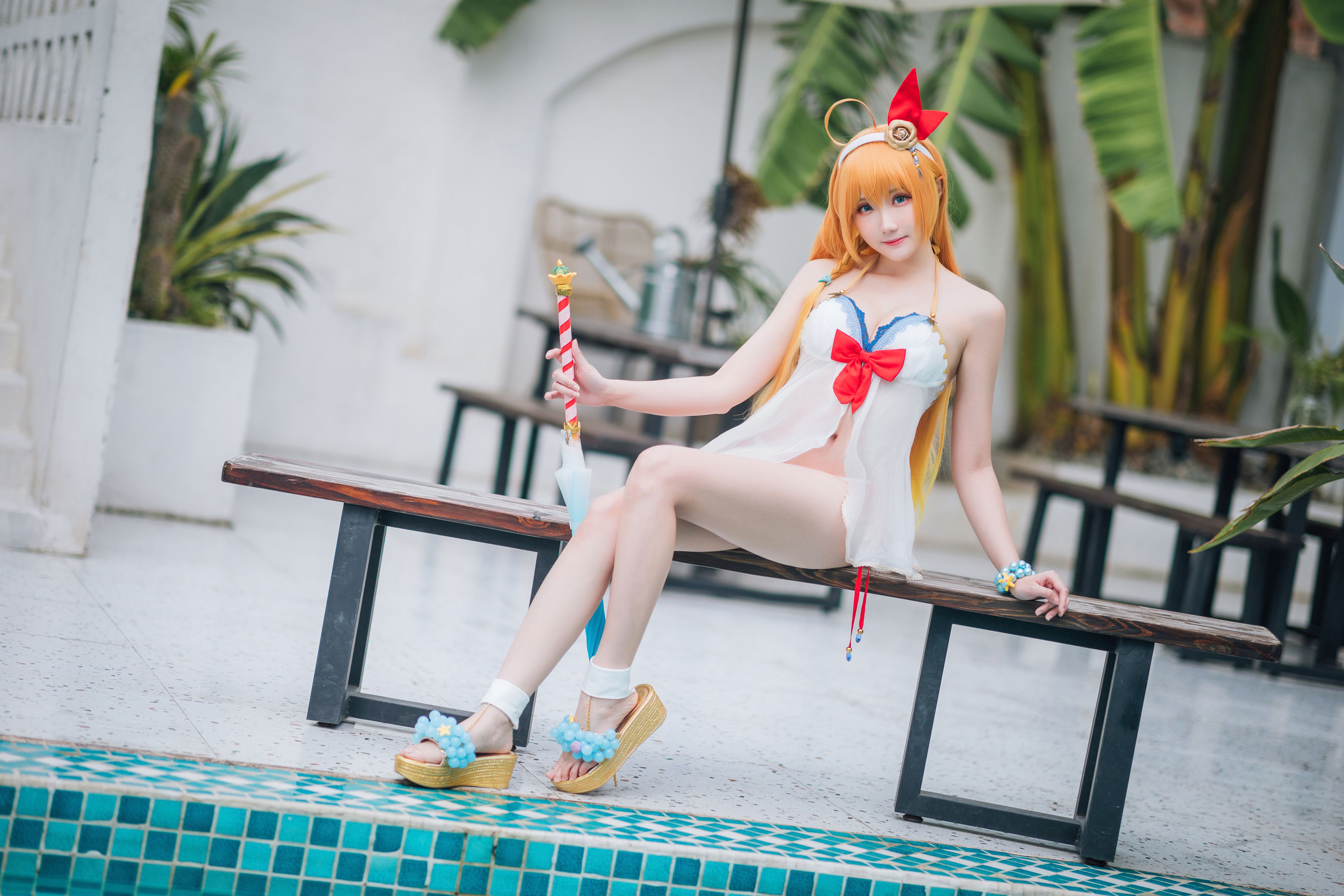 [网红COSER写真] Coser瓜希酱福利 - 公主连结 夏日御三家 第5张图