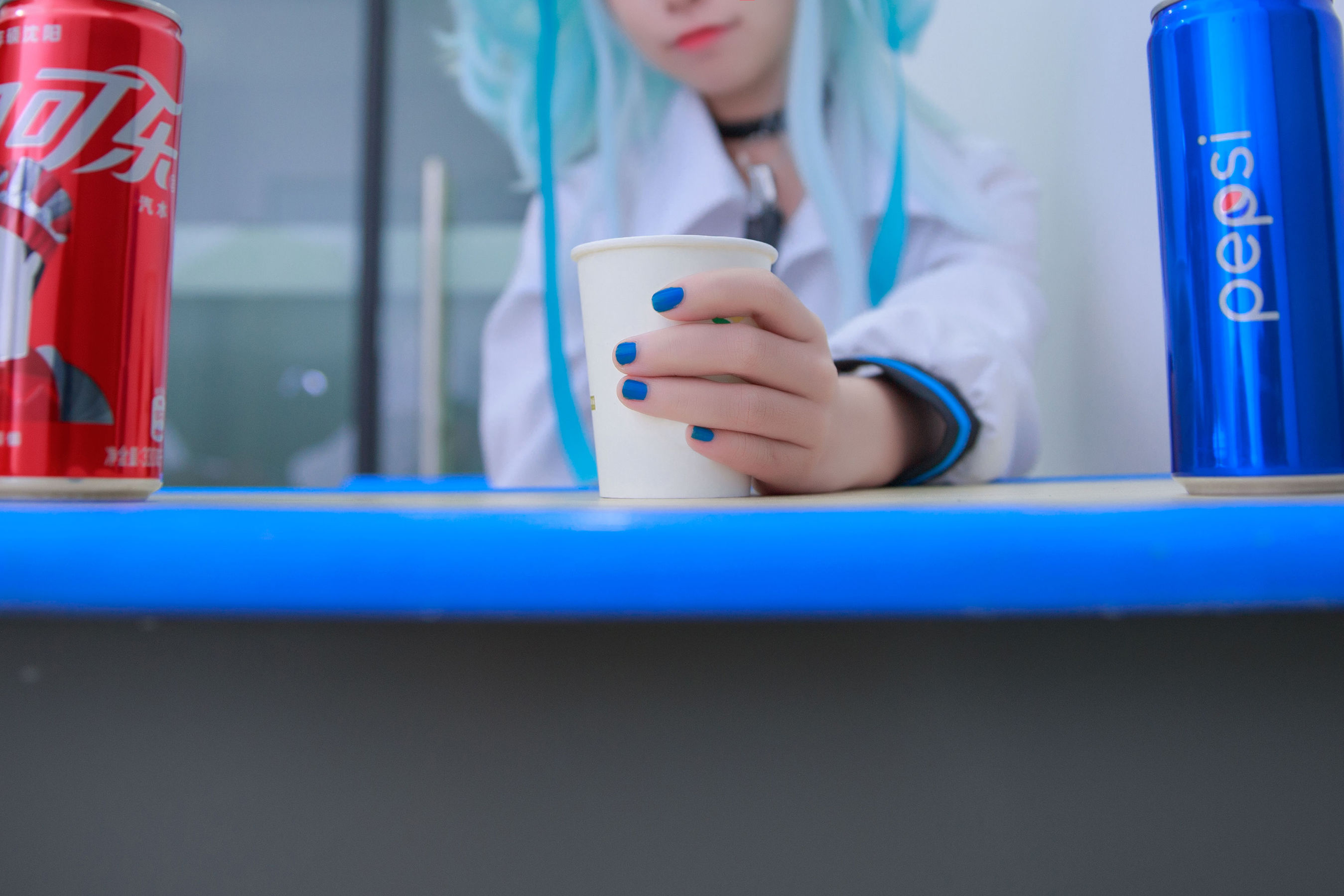 [福利COS] 动漫博主G44不会受伤 - 少女前线 PA15校服 第1张图