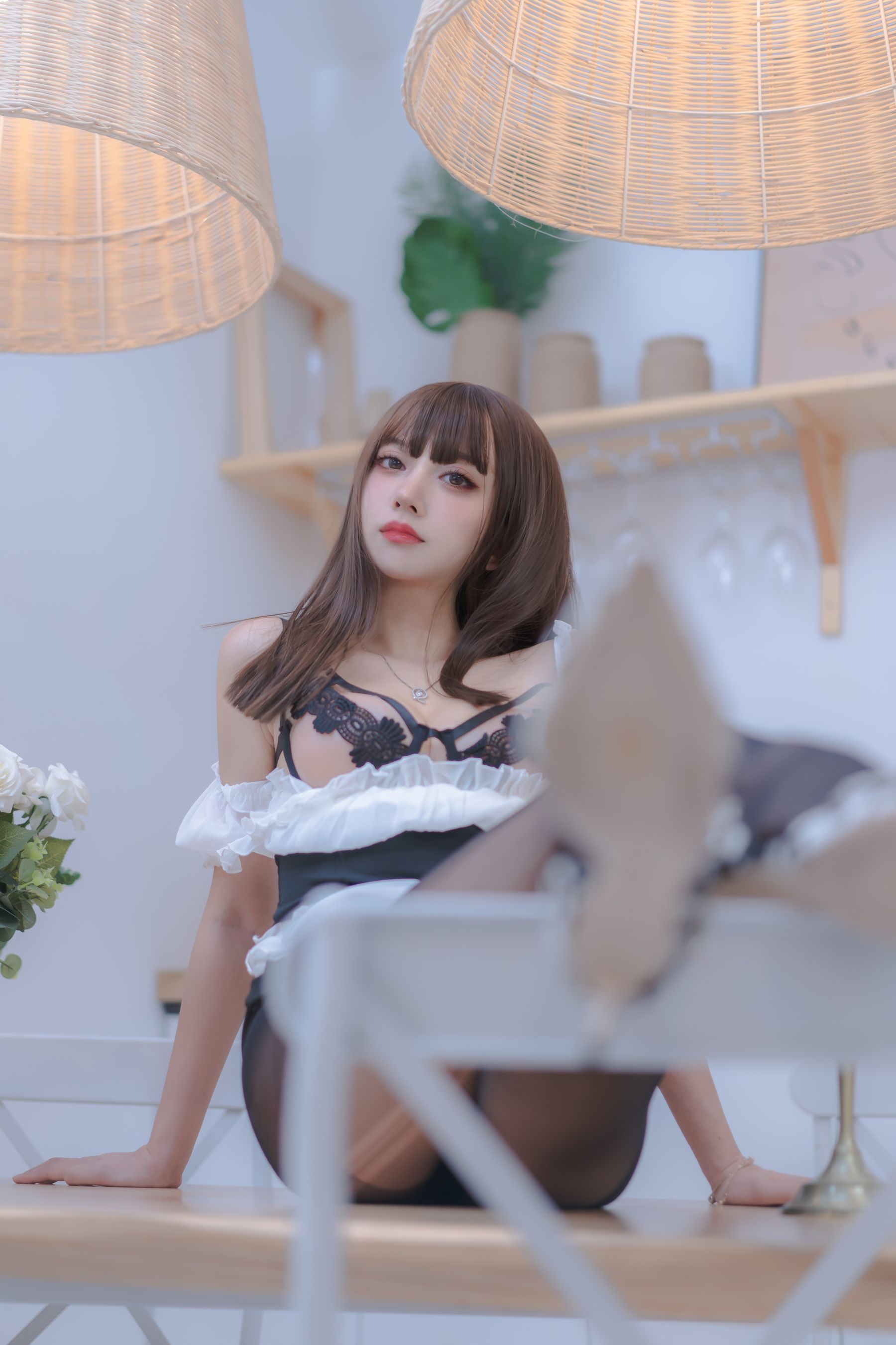 [福利COS] 斗鱼米线线sama写真 - 女仆使用手册 第14张图