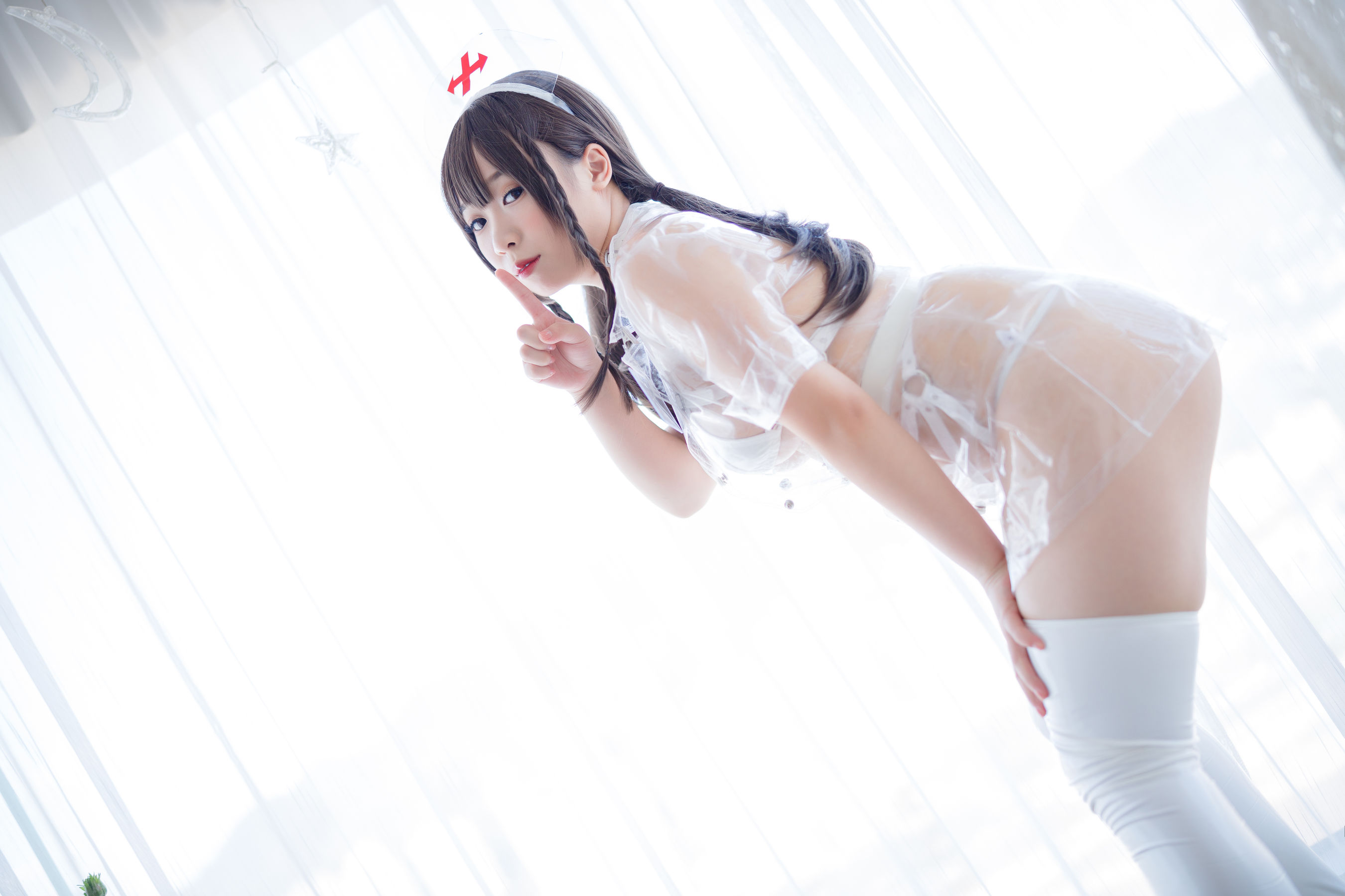 [福利COS] 胡桃猫Kurumineko - 透明护士 第42张图