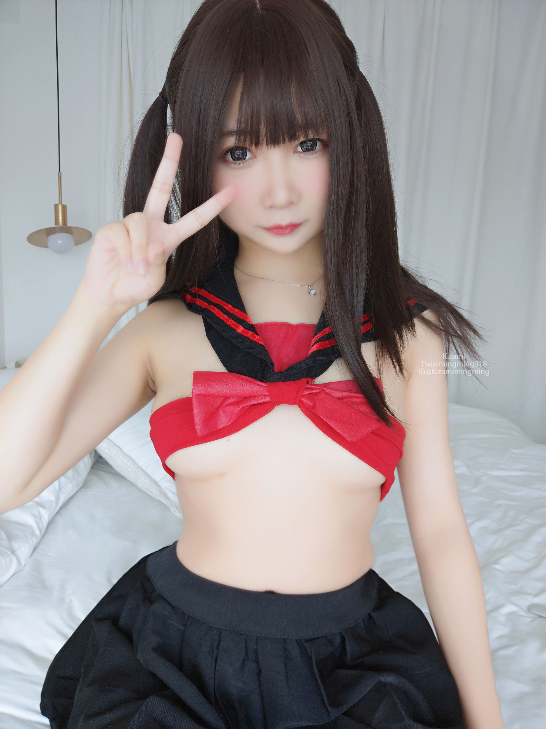 [銘銘Kizami] fantia 2021-12-12 黑丝学生服 第40张图