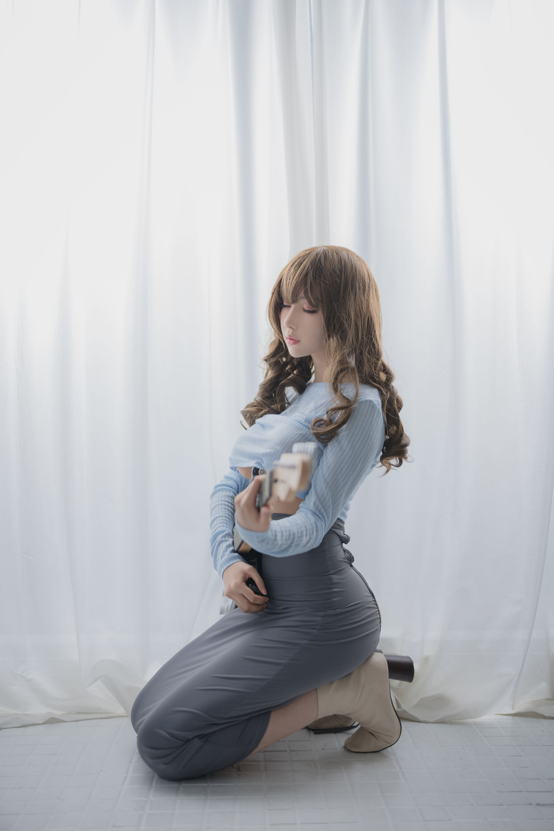 [福利COS] Shika小鹿鹿 - 吉他妹妹 第11张图