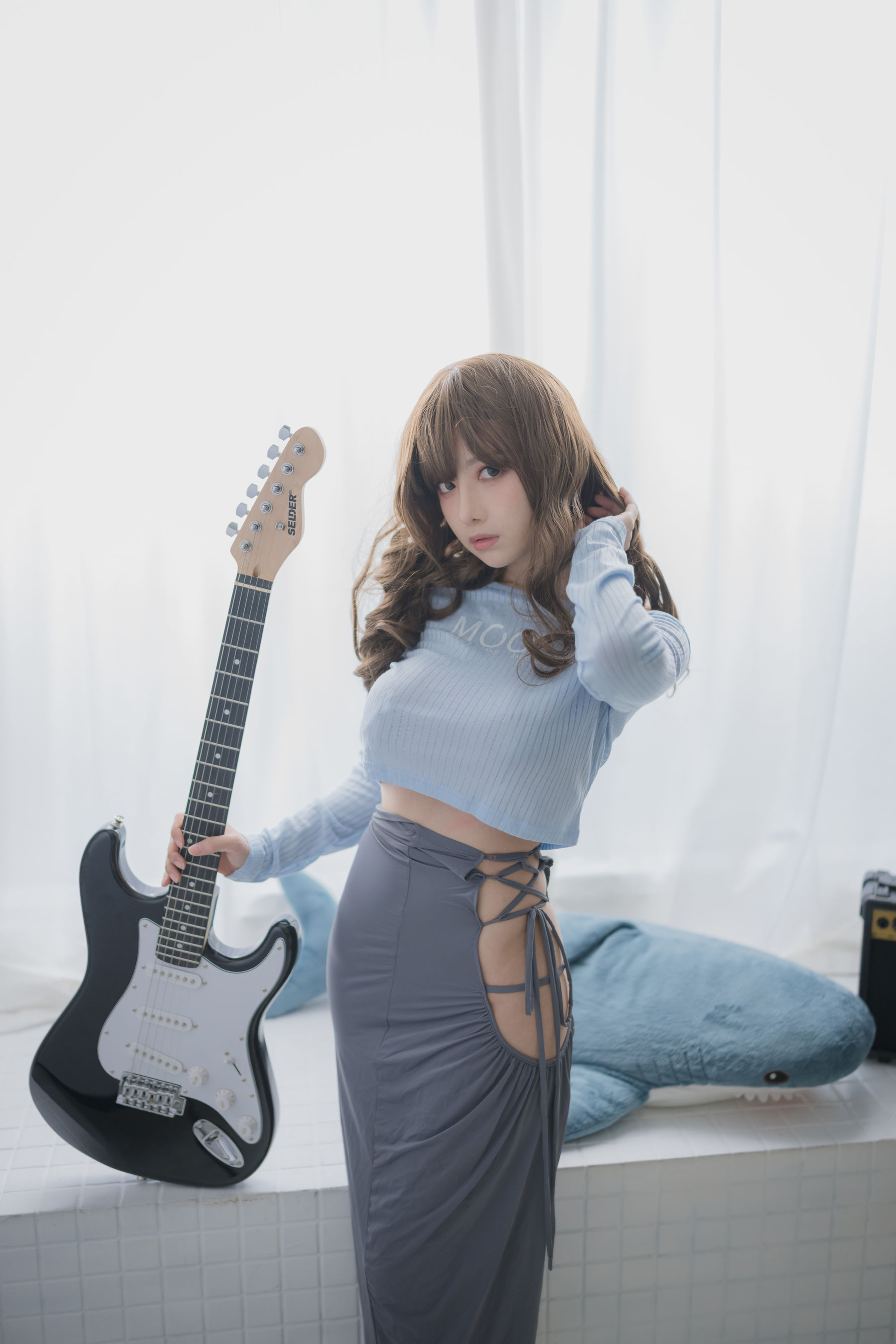[福利COS] Shika小鹿鹿 - 吉他妹妹 第3张图