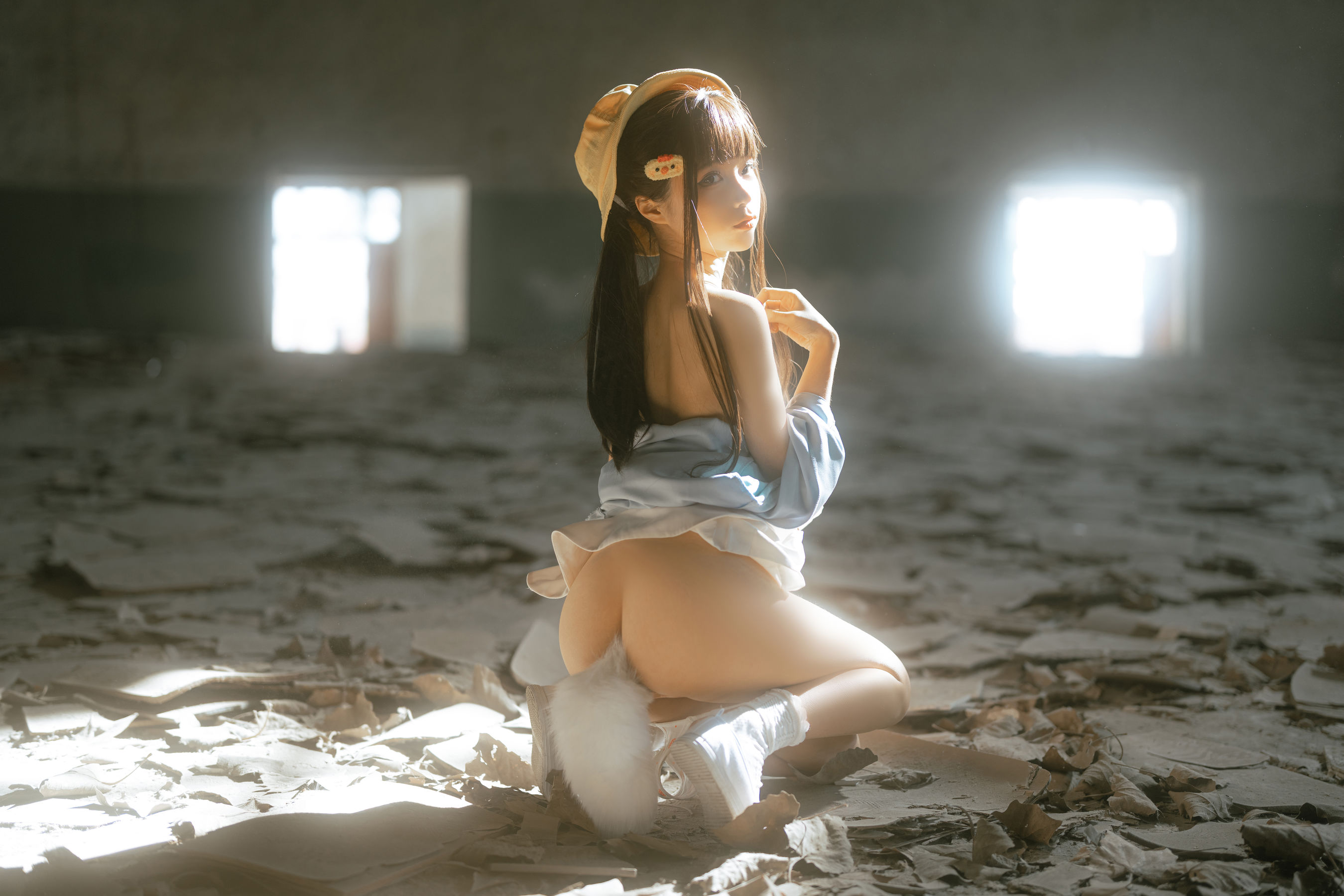 [福利COS] 动漫博主蠢沫沫 - 小黄帽 绅士版 第100张图