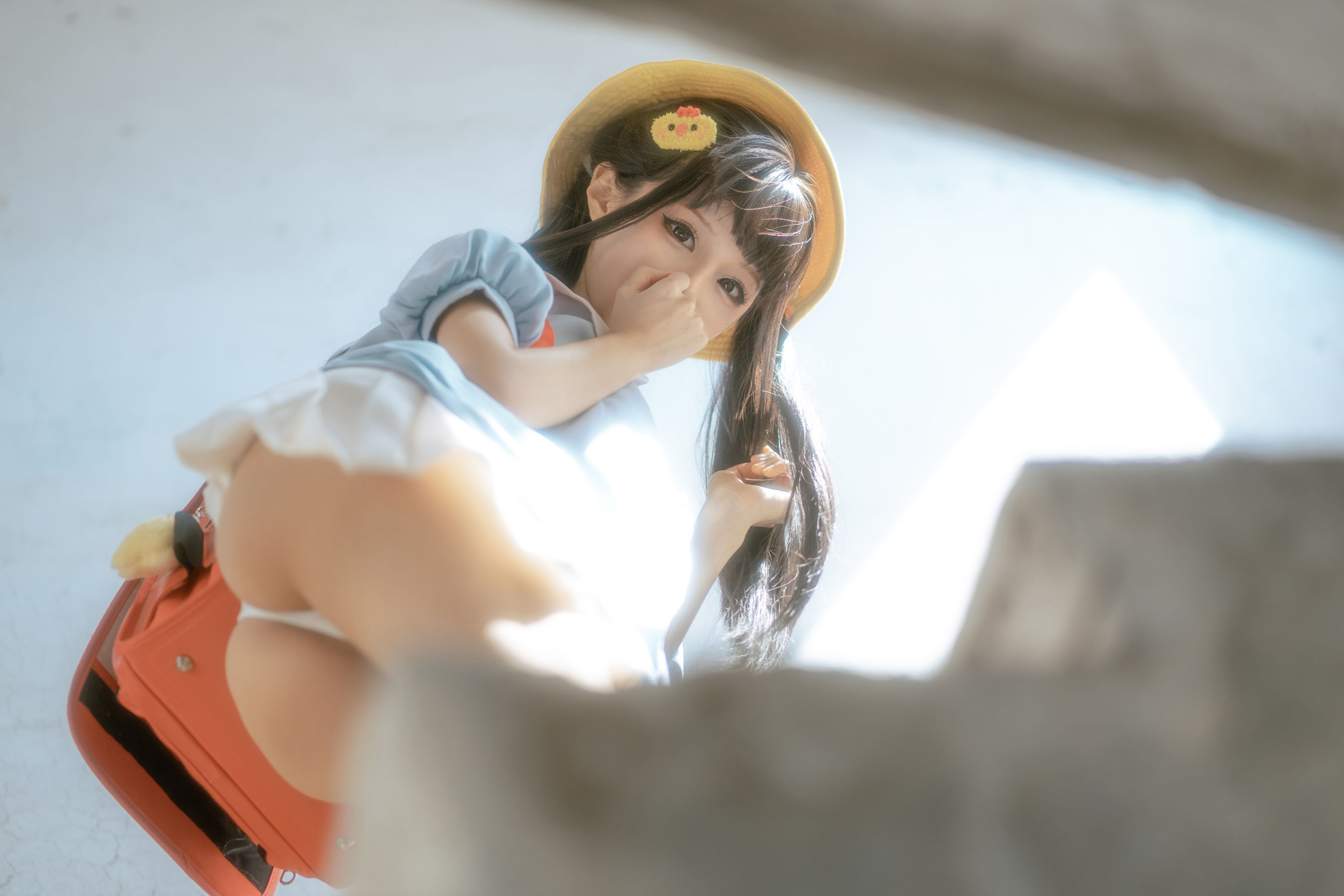 [福利COS] 动漫博主蠢沫沫 - 小黄帽 绅士版 第30张图