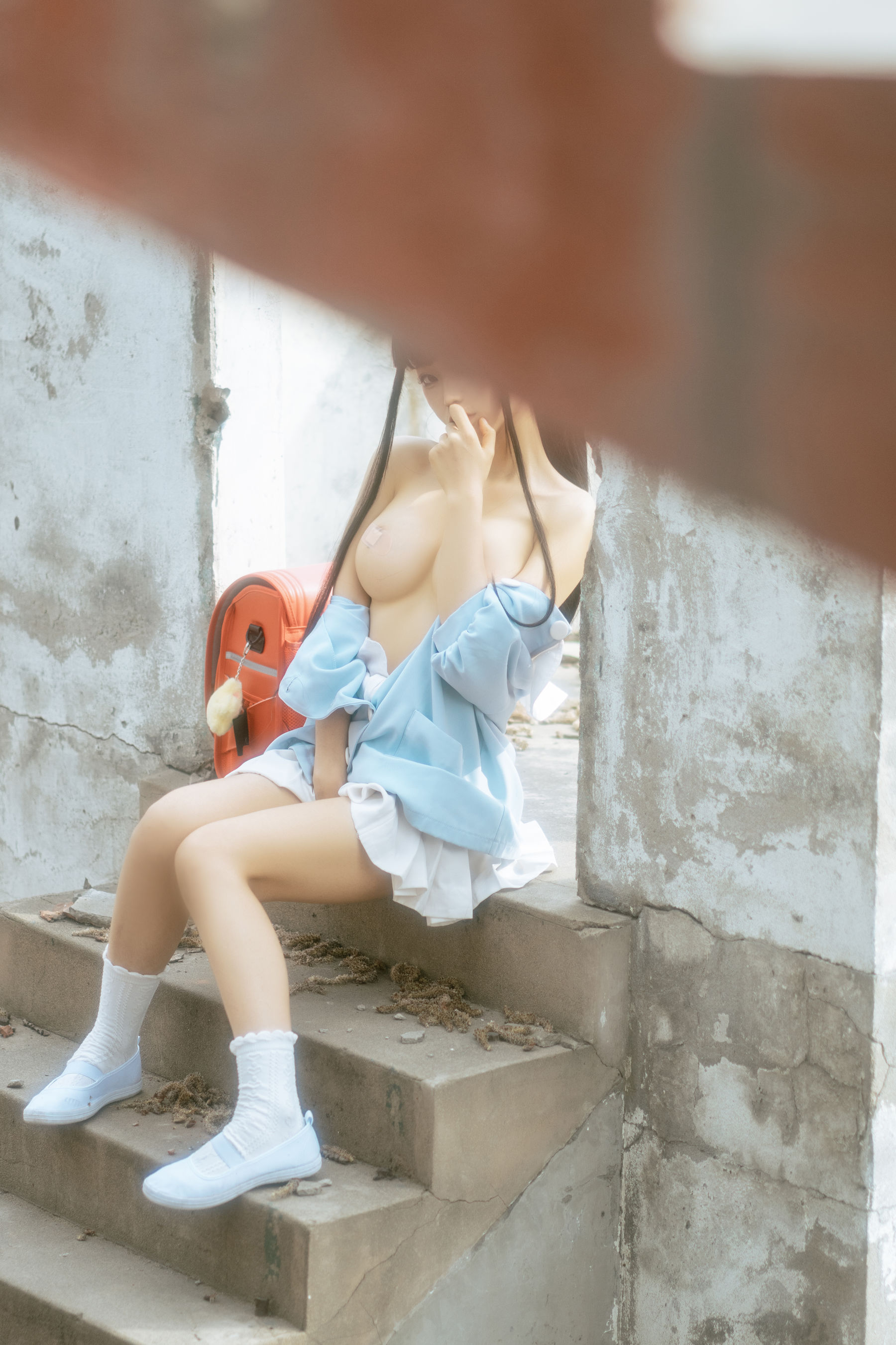 [福利COS] 动漫博主蠢沫沫 - 小黄帽 绅士版 第88张图