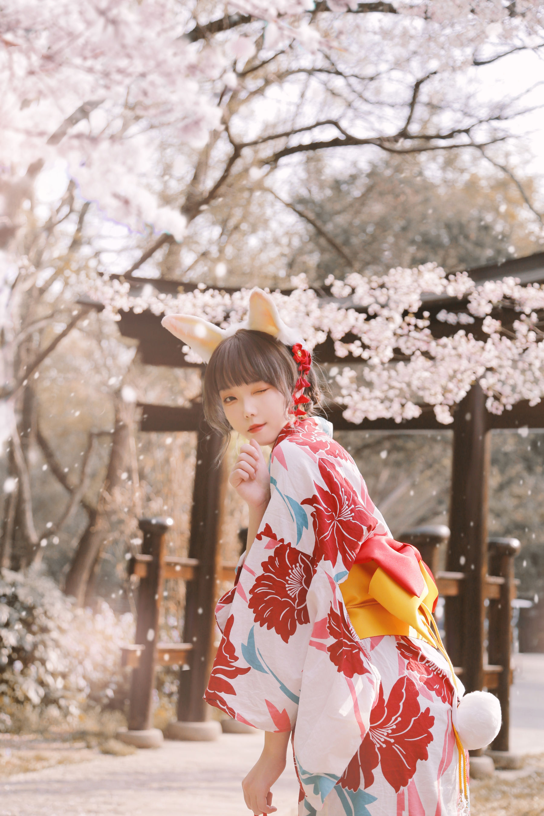 [福利COS] 可爱妹子Fushii_海堂 - 樱花兔兔 第4张图