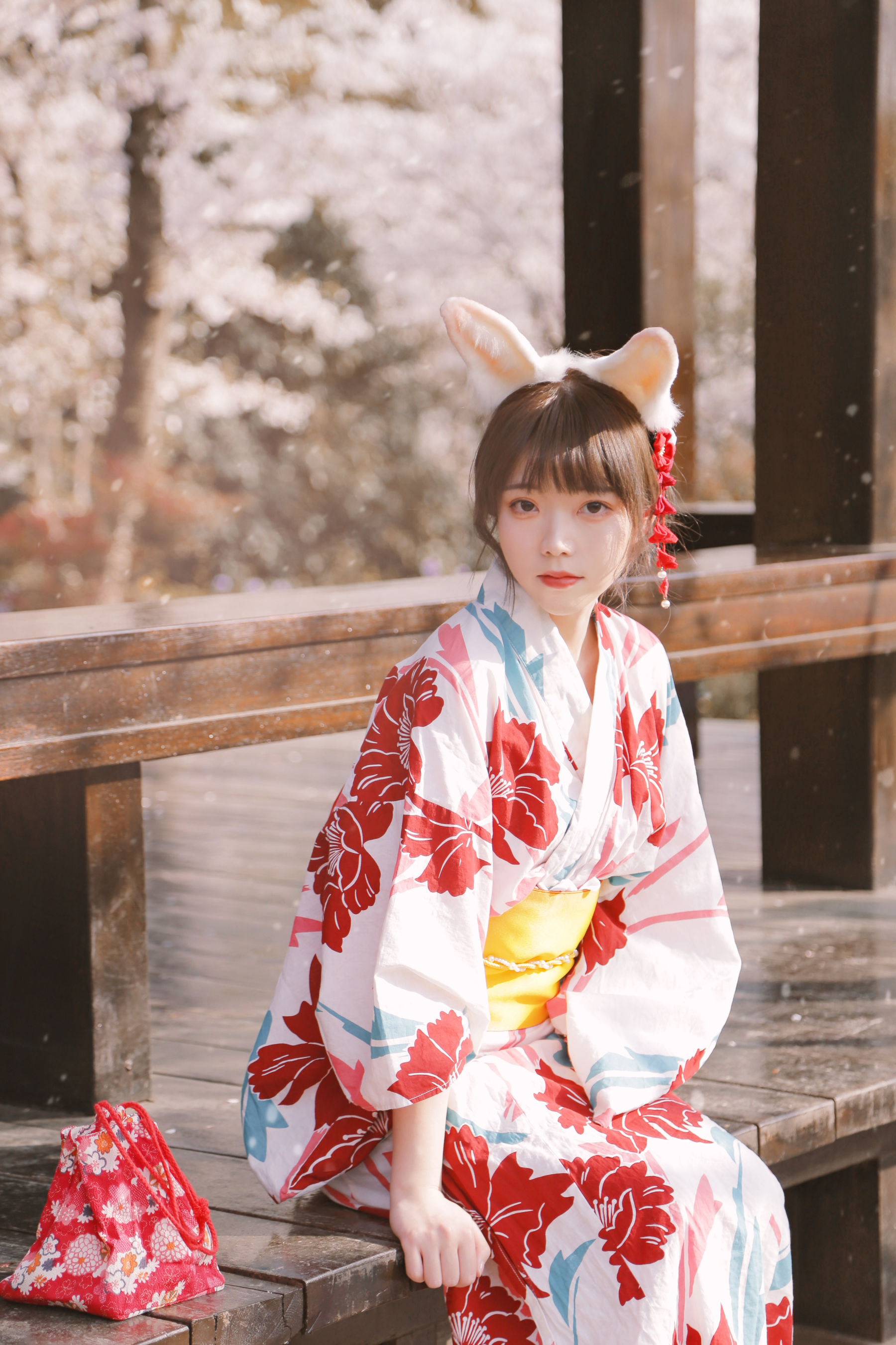 [福利COS] 可爱妹子Fushii_海堂 - 樱花兔兔 第5张图