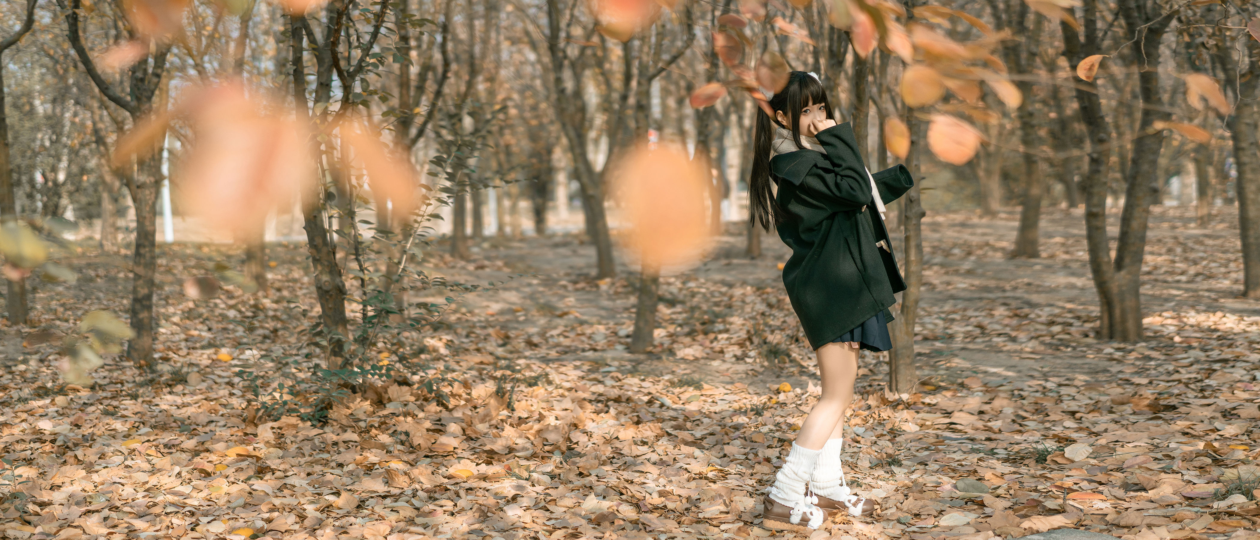 [福利COS] 动漫博主蠢沫沫 - 秋季JK 第15张图