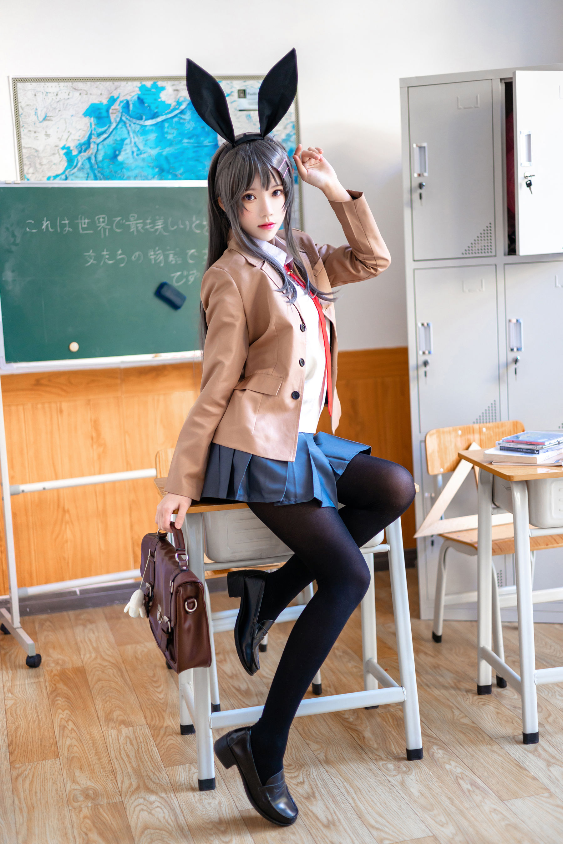 [福利COS] 桜桃喵 - 麻衣JK 第1张图