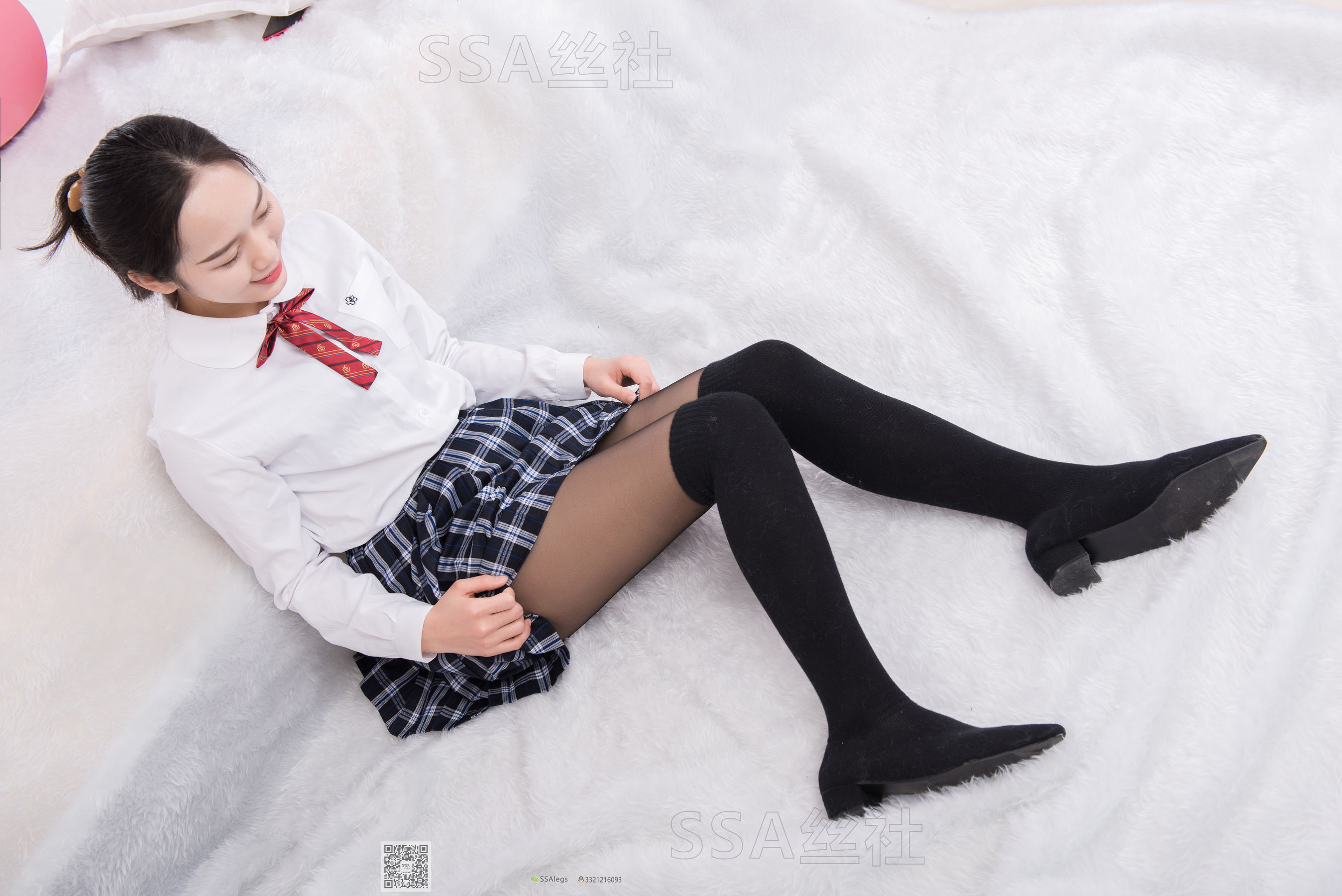 [SSA丝社]超清写真 No.073 萱萱 jk制服黑丝 第19张图