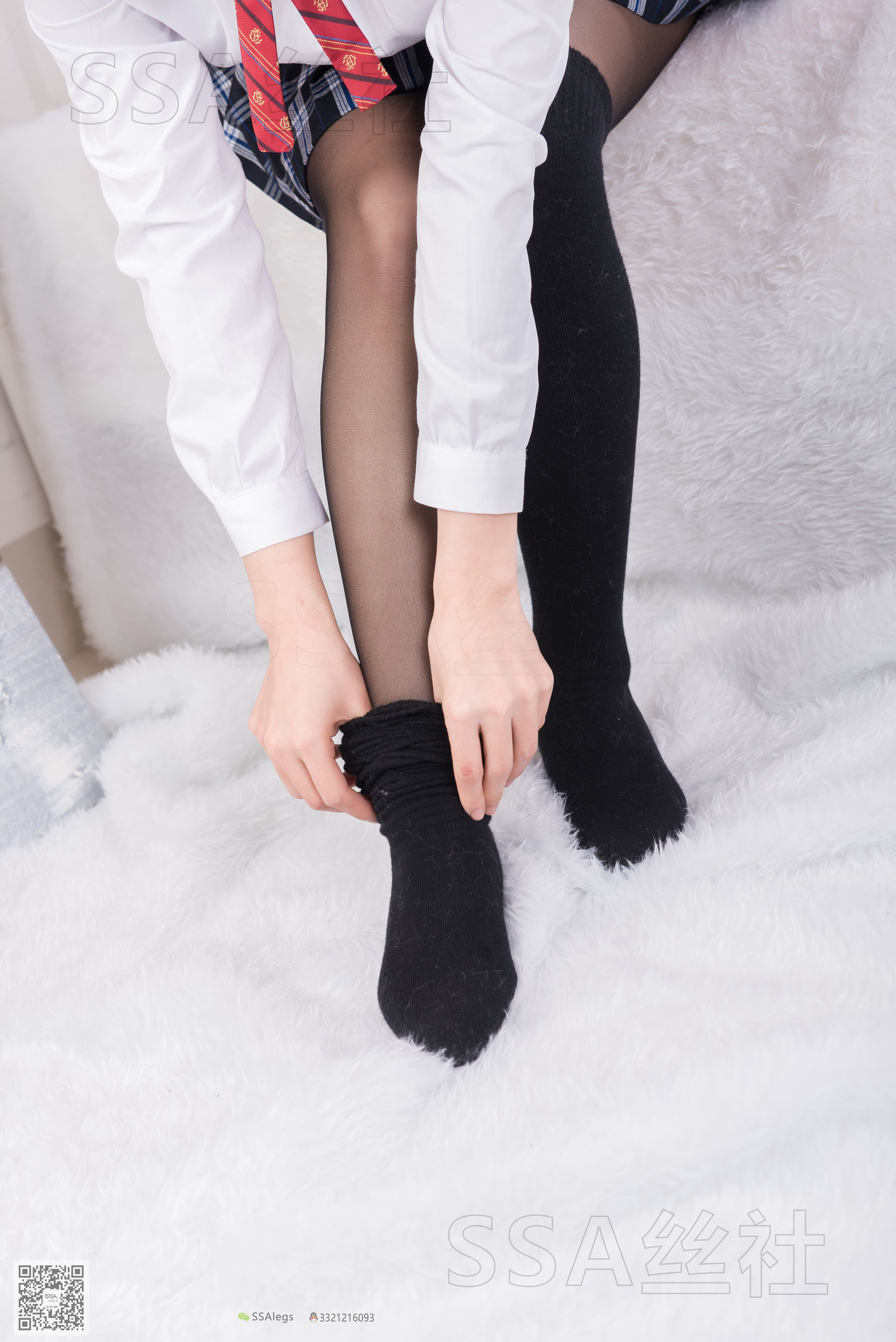 [SSA丝社]超清写真 No.073 萱萱 jk制服黑丝 第31张图