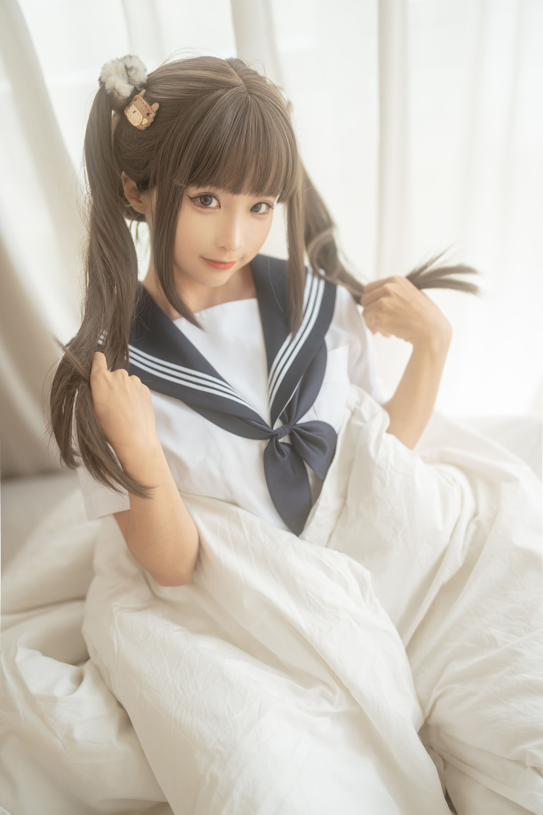 [福利COS] 动漫博主蠢沫沫 - 被窝JK 第7张图