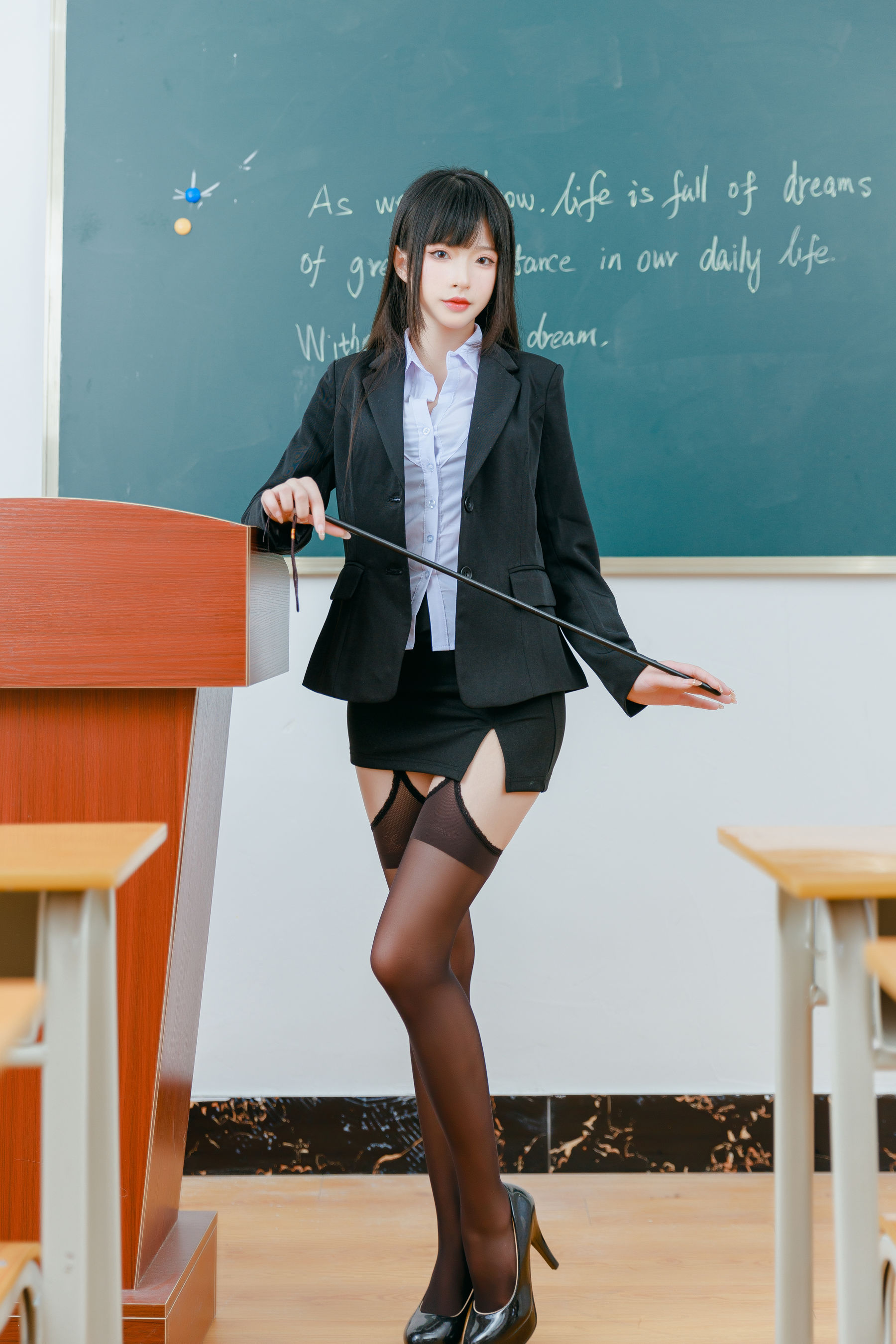 [网红COSER] 尤物清水由乃 - 放学后的秘密辅导 第1张图