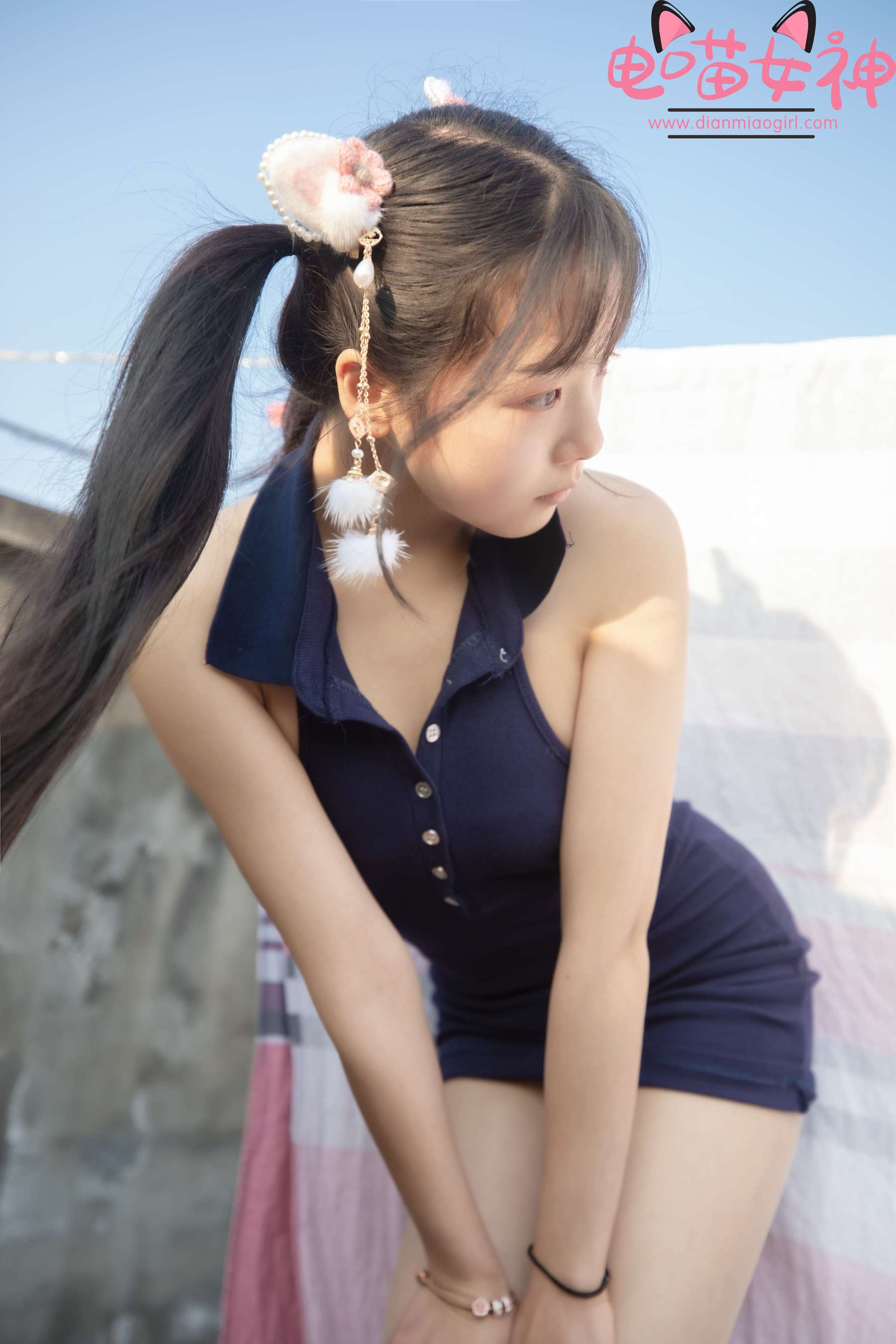 [网红COSER] 电喵女神 - 灵唯 天台 第26张图