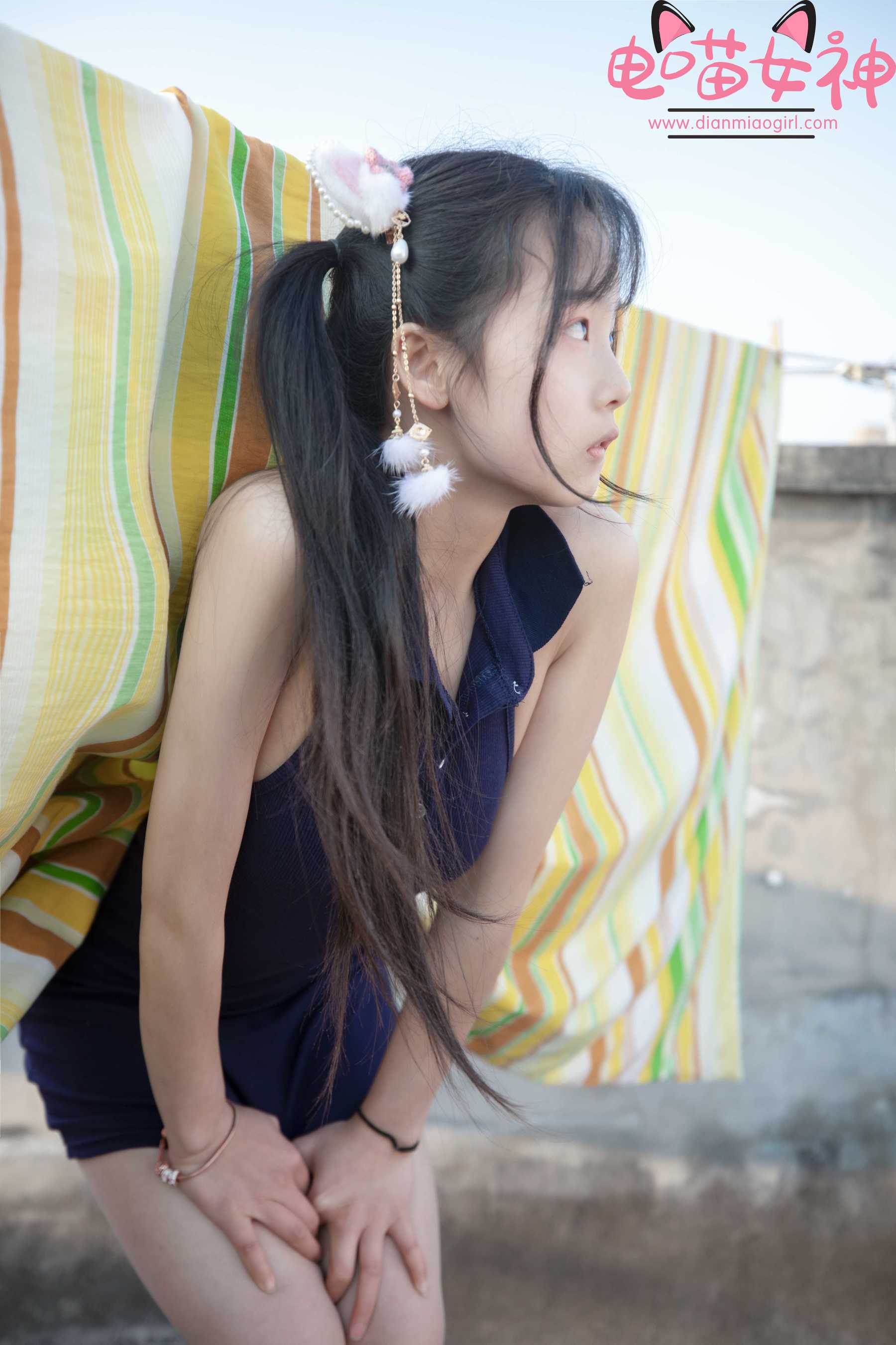 [网红COSER] 电喵女神 - 灵唯 天台 第35张图
